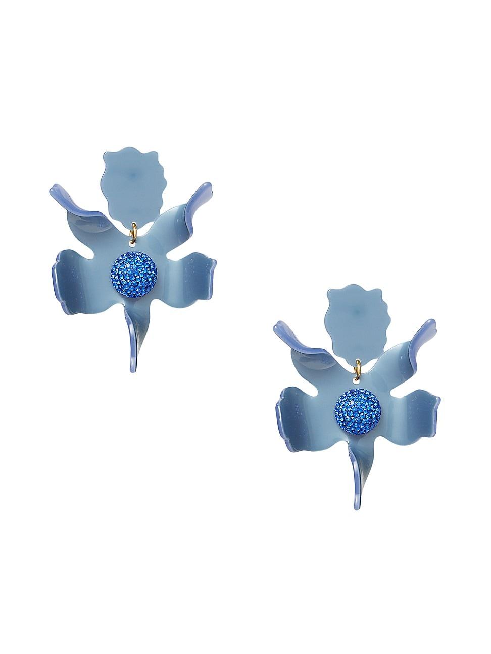 Womens Lily Acetate & Glass Crystal Drop Earrings Product Image