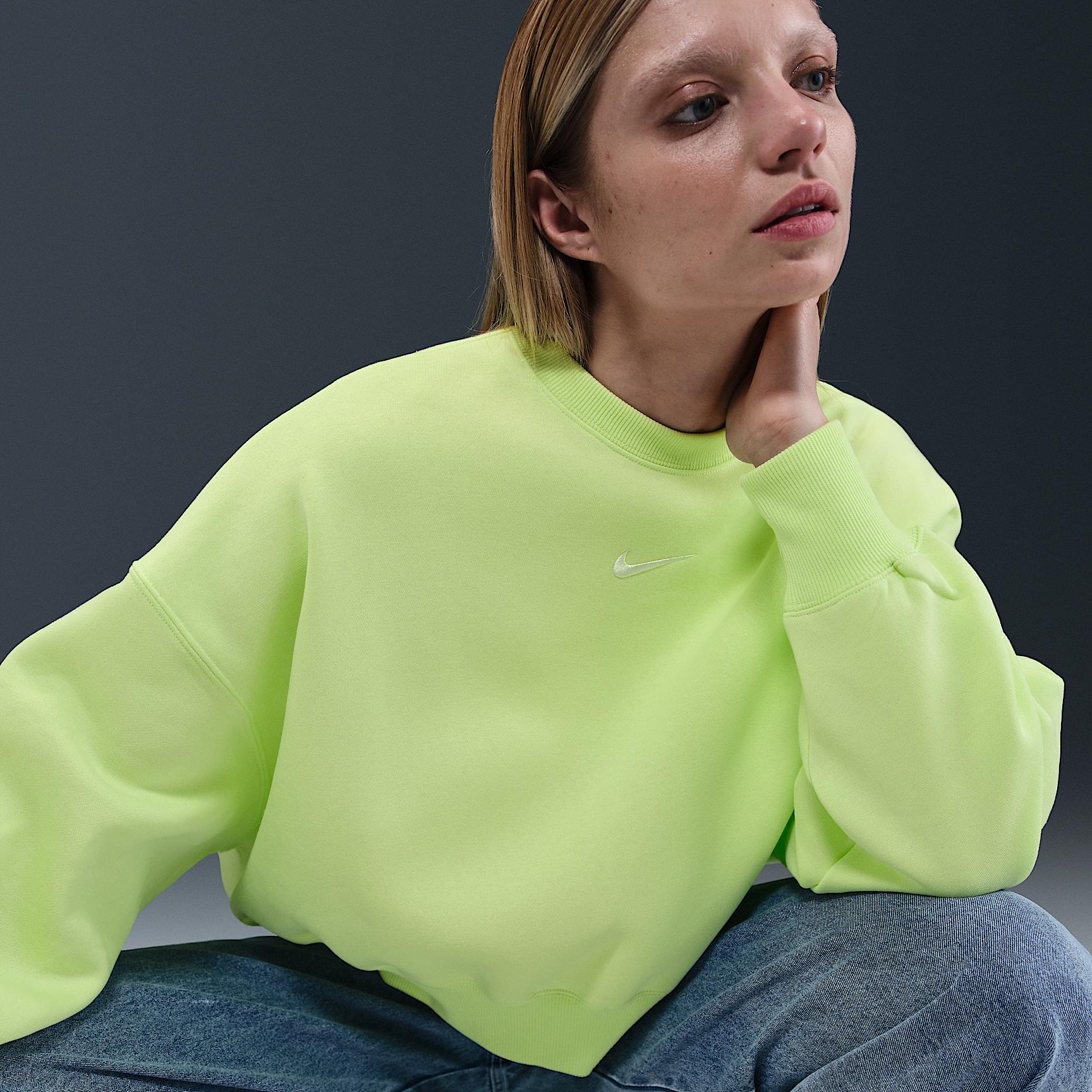 Women's Nike Sportswear Phoenix Fleece Over-Oversized Crew-Neck Sweatshirt Product Image