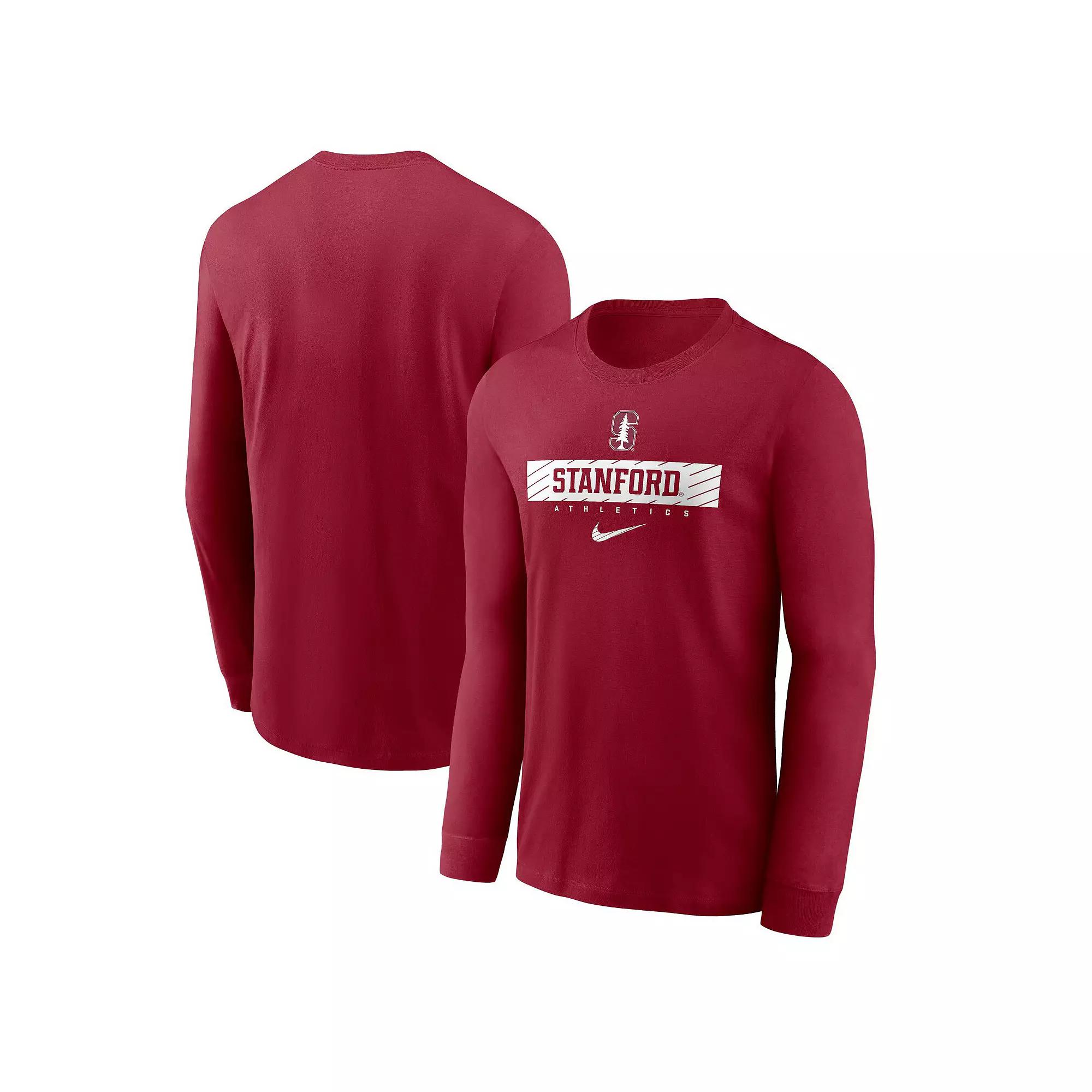 Men's Nike Cardinal Stanford Cardinal 2024 Sideline Legend Dri-FIT Long Sleeve T-Shirt,  Product Image