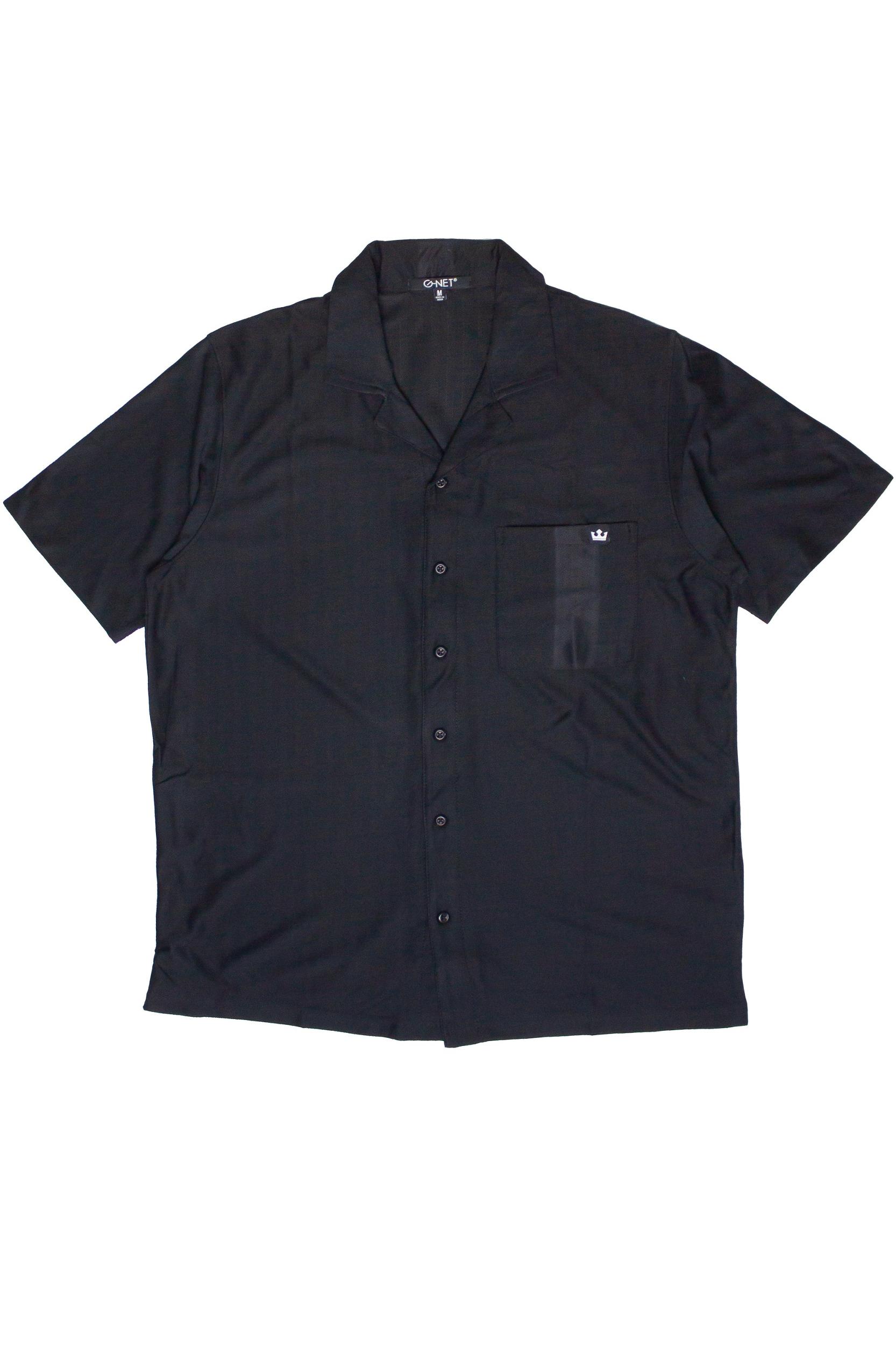 Micro Herringbone Knit Button Up Shirt Product Image