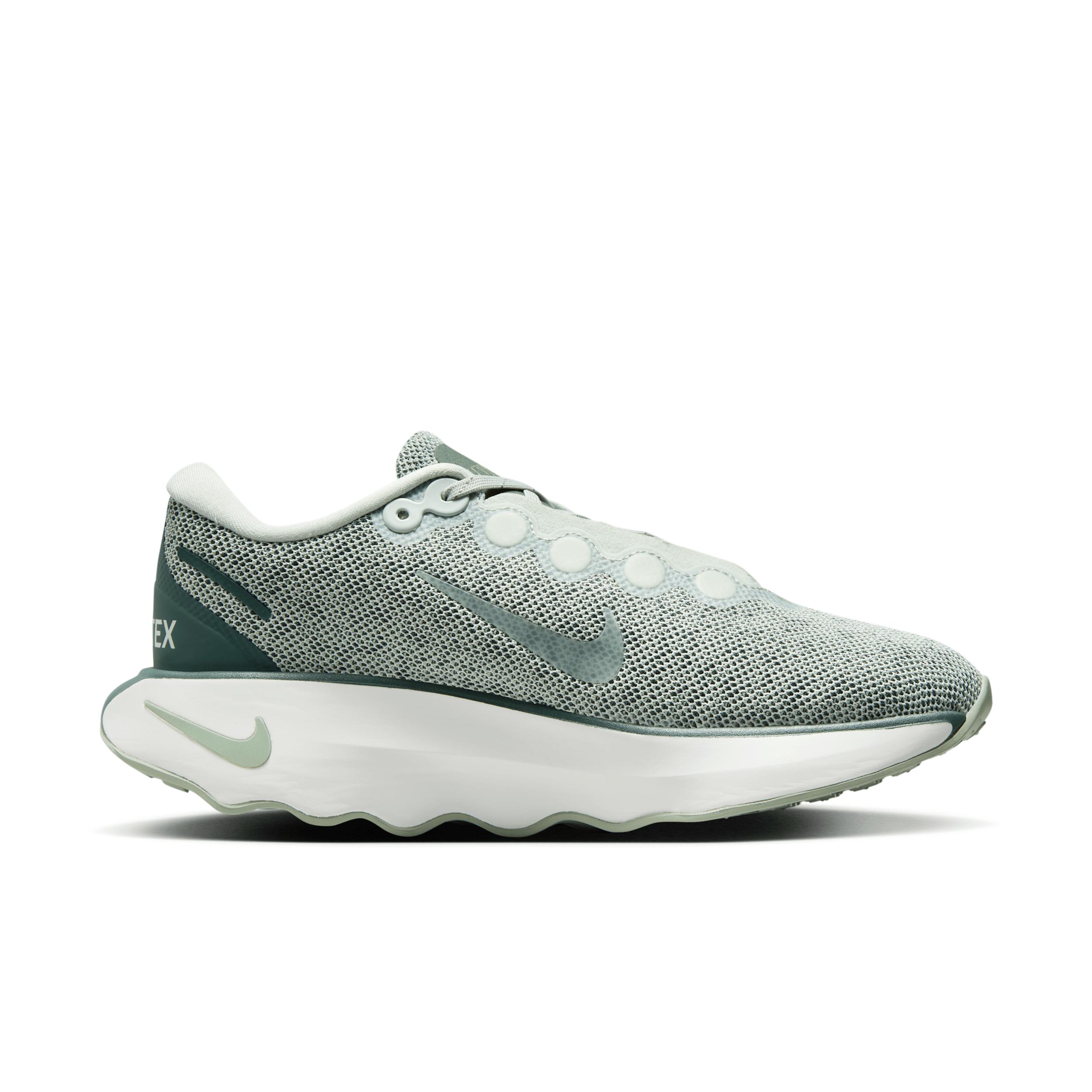 Nike Womens Motiva GORE-TEX Casual Shoes in Light Silver/Light Silver/Jade Horizon Product Image