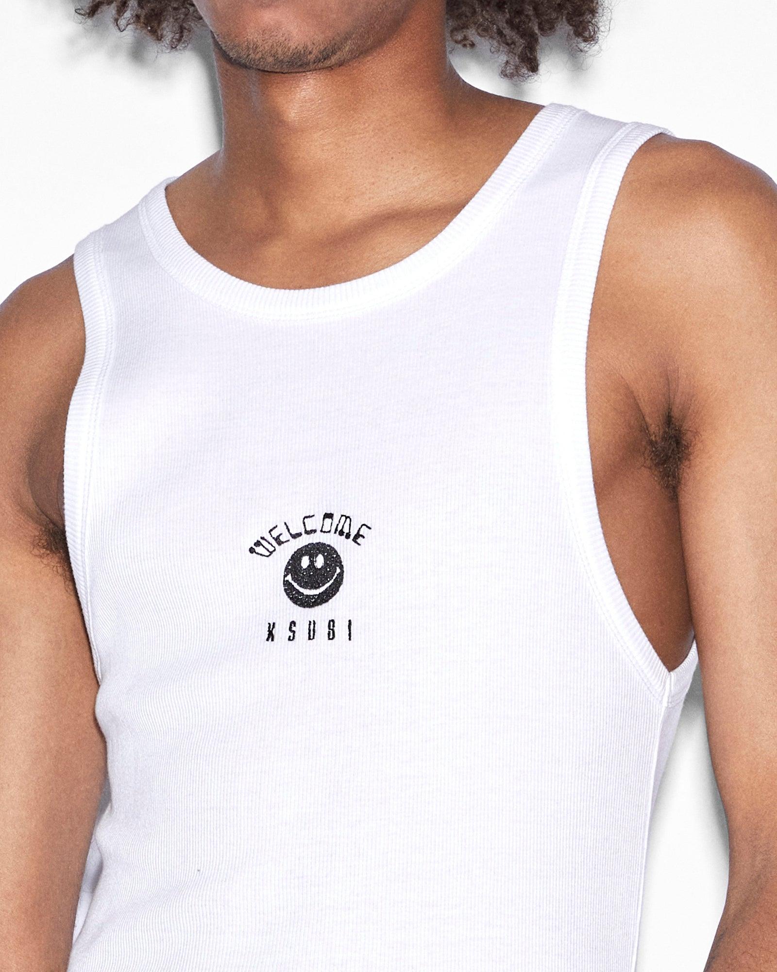 ZINE DEBUT SINGLET WHITE Male Product Image