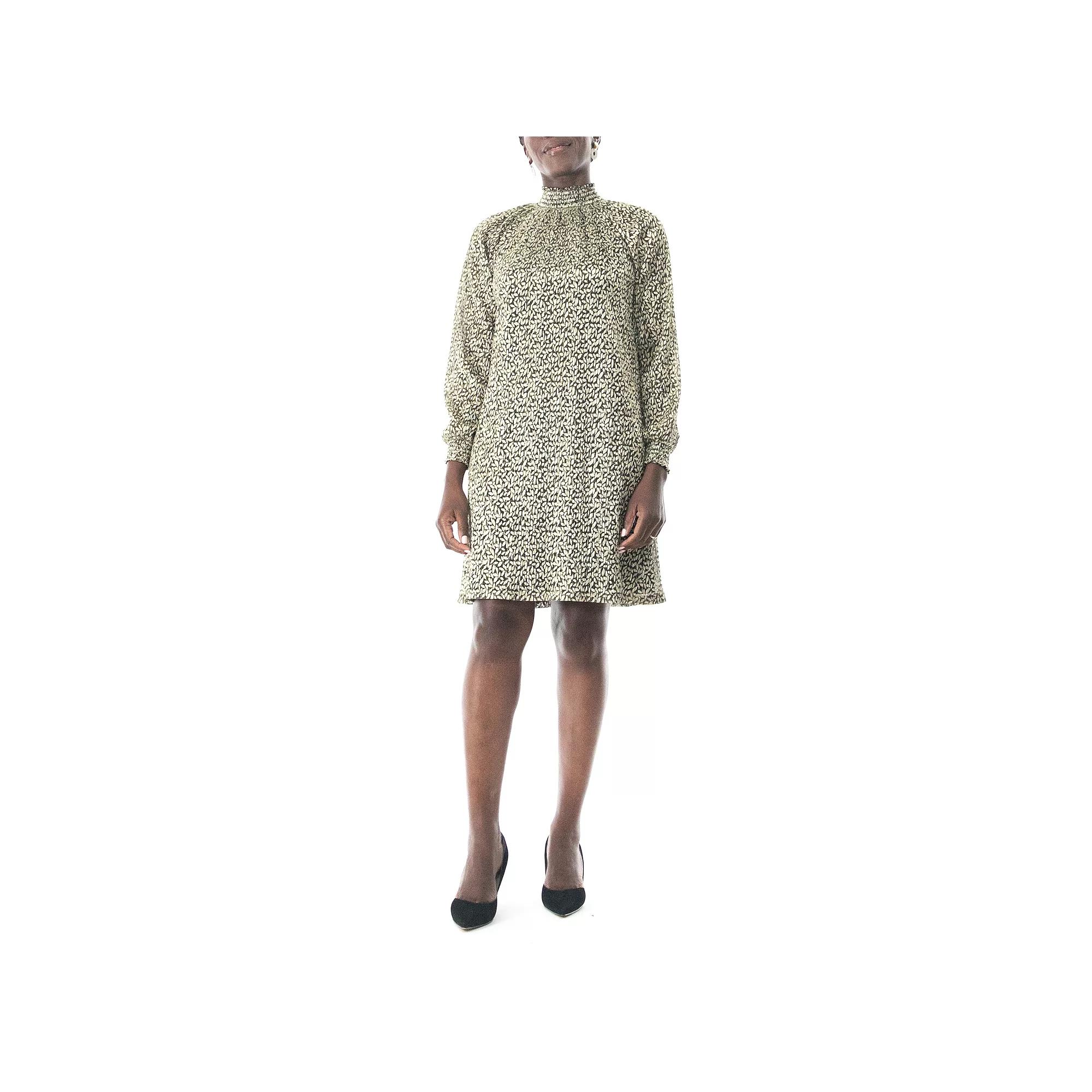 Women's Nina Leonard Foiled Float Dress,  Product Image