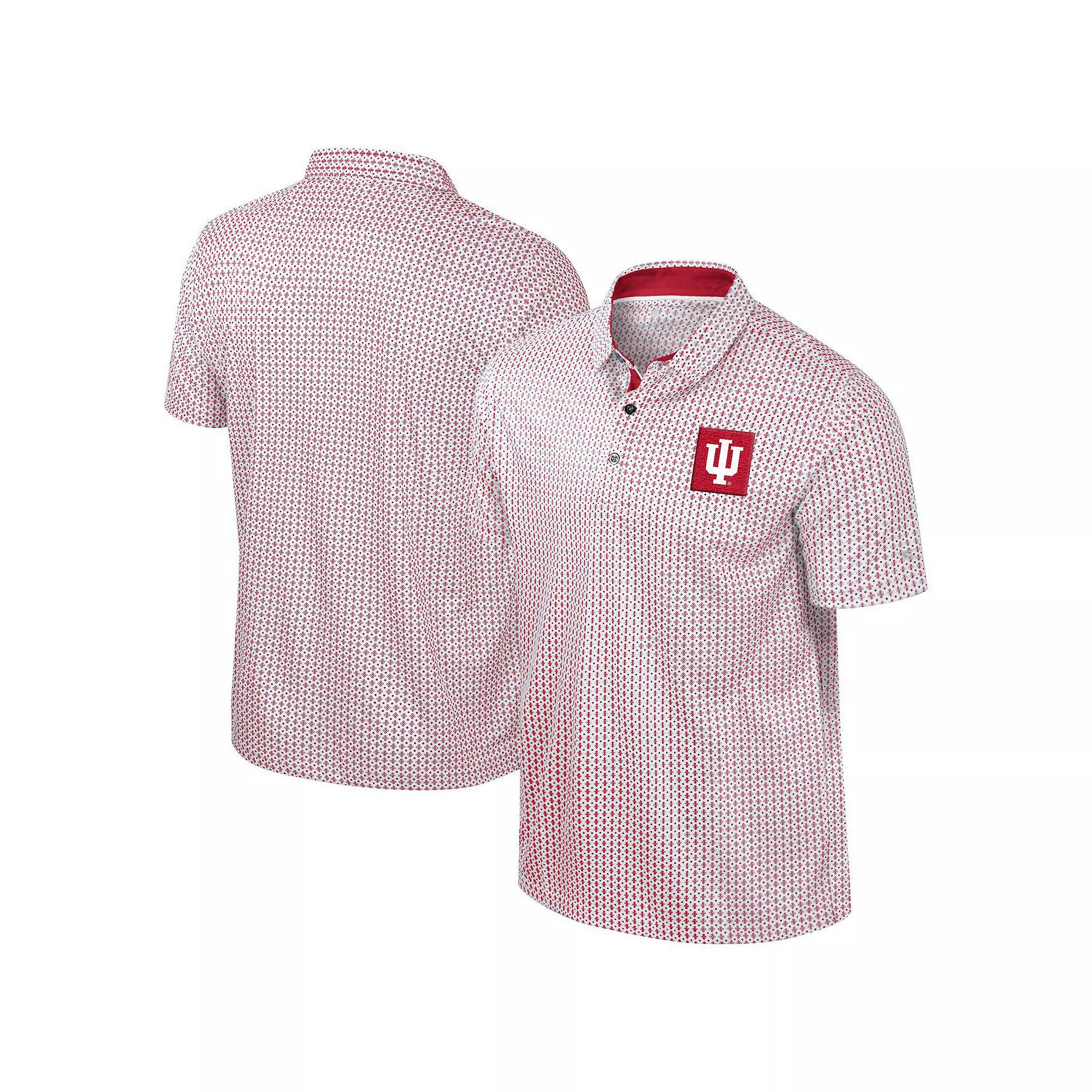 Men's Colosseum Crimson Indiana Hoosiers Big & Tall Marty Rival Polo,  Product Image