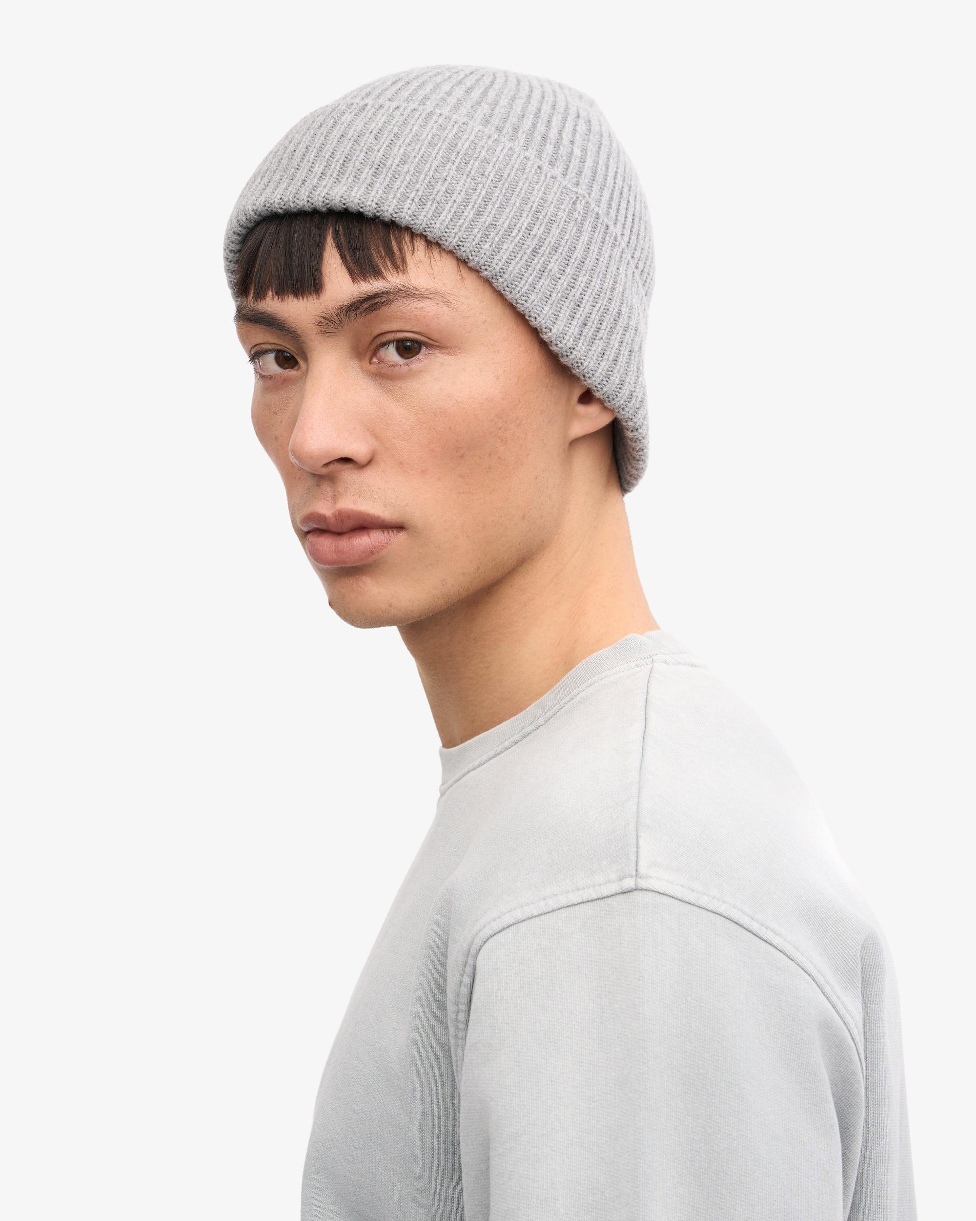 Merino Wool Beanie - Heather Grey Product Image