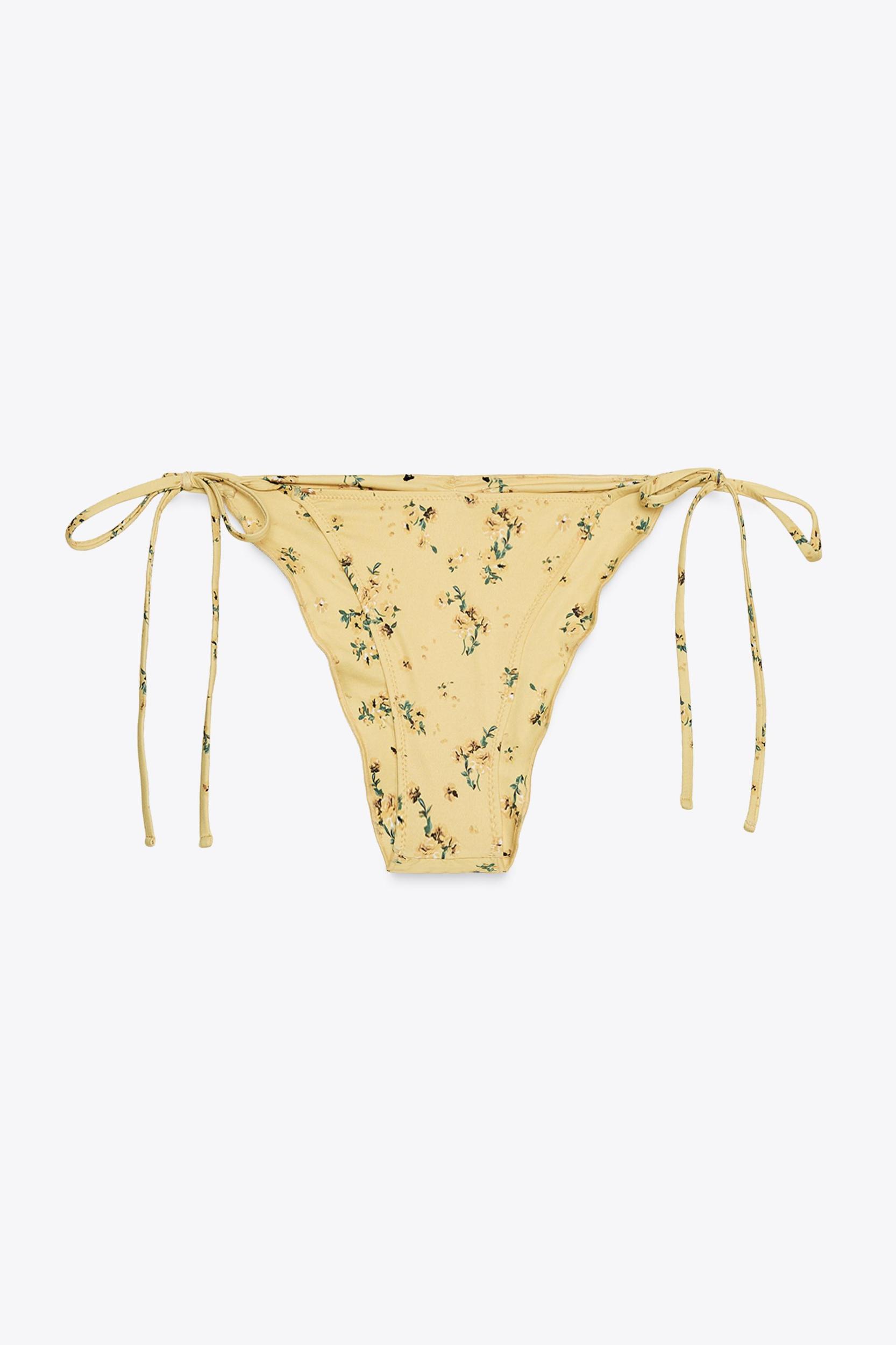 FLORAL TIE BIKINI BOTTOMS Product Image