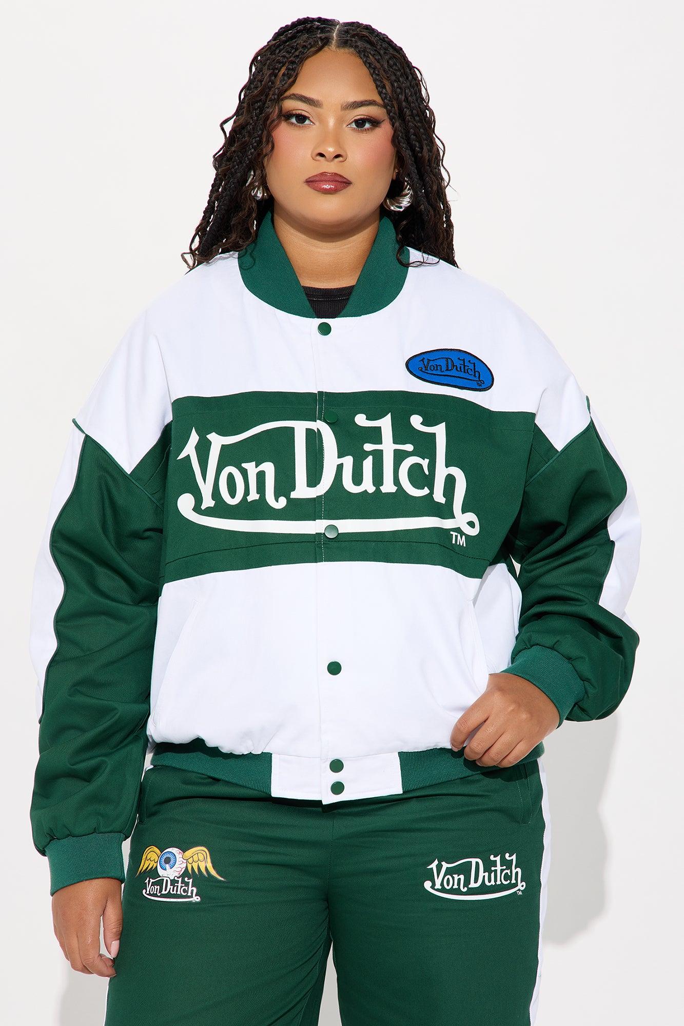 Von Dutch Bomber Jacket - Hunter Green Product Image