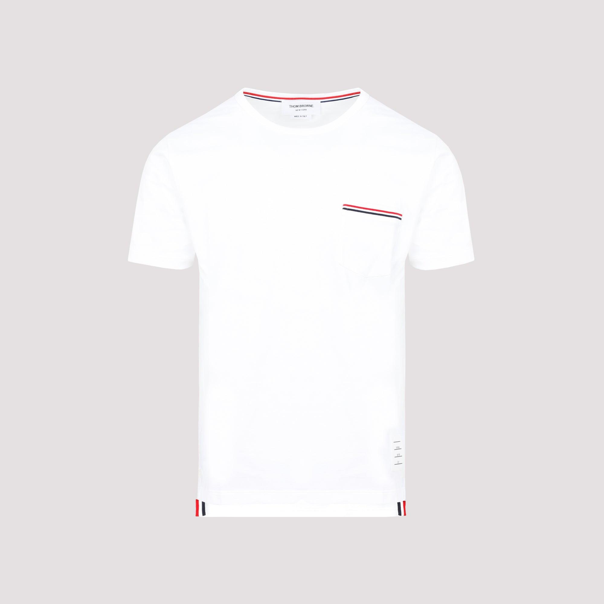 THOM BROWNE Oversized Pocket T-shirt Clothing In White Product Image