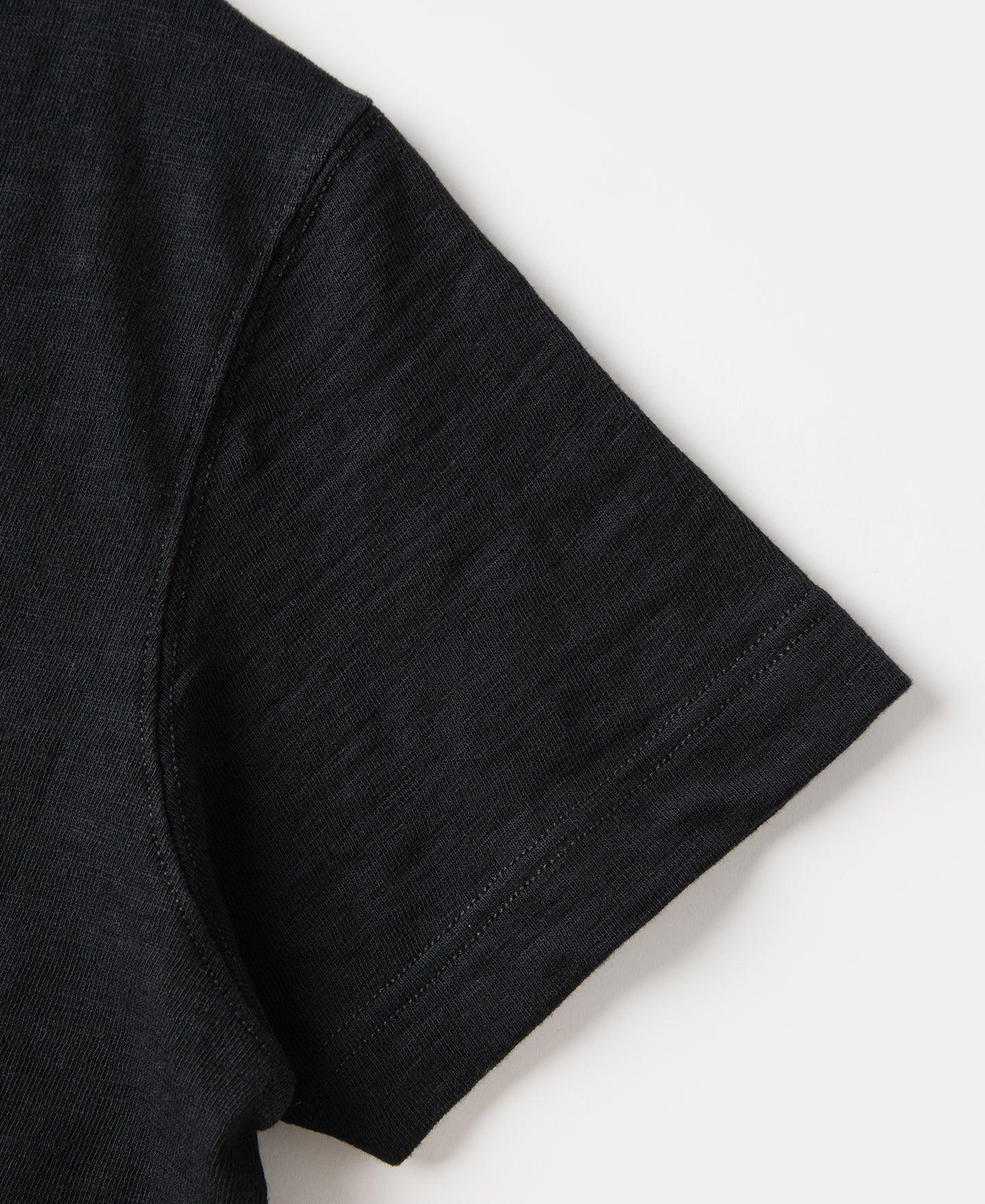 10.5 oz Cotton Tubular Gusset T-Shirt - Black Product Image
