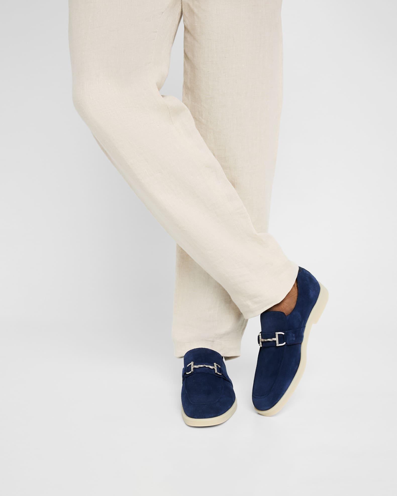 Men's Aurelio Nubuck Twisted Bit Loafers Product Image