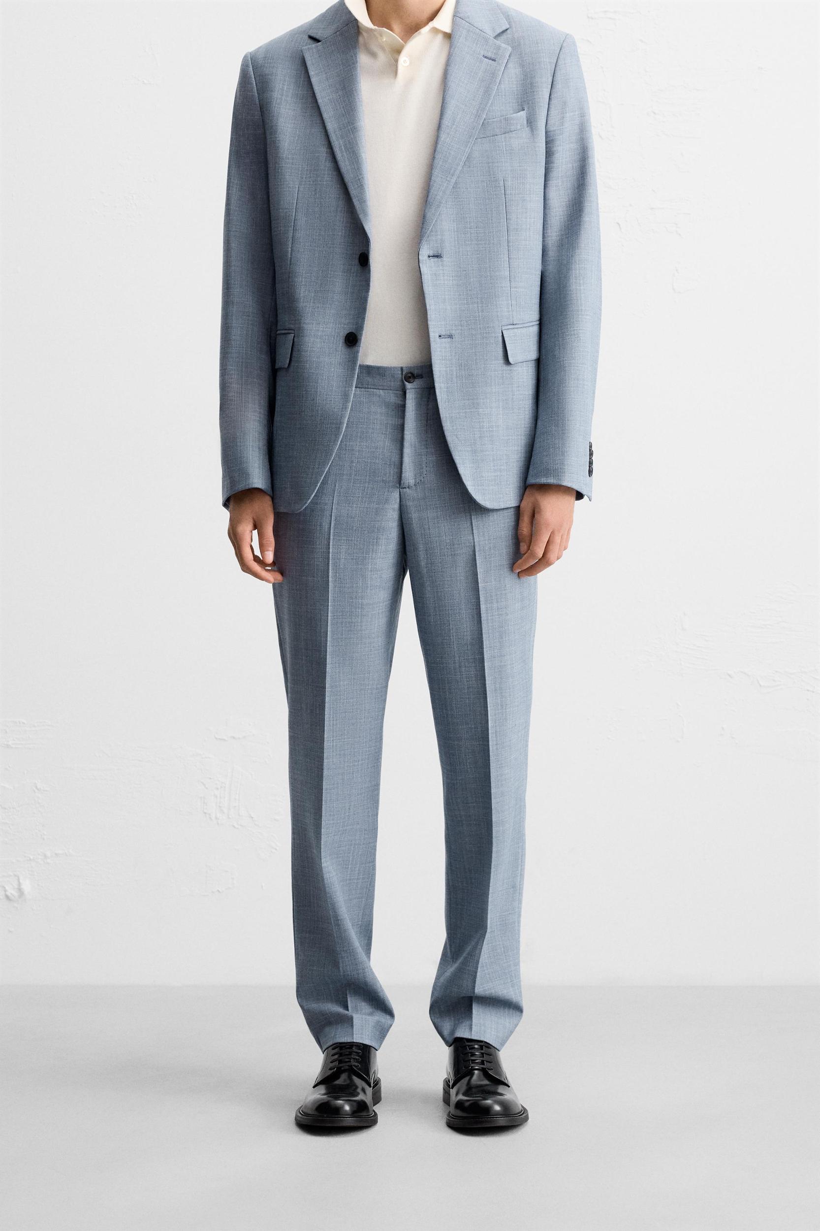 TEXTURED SUIT PANTS Product Image