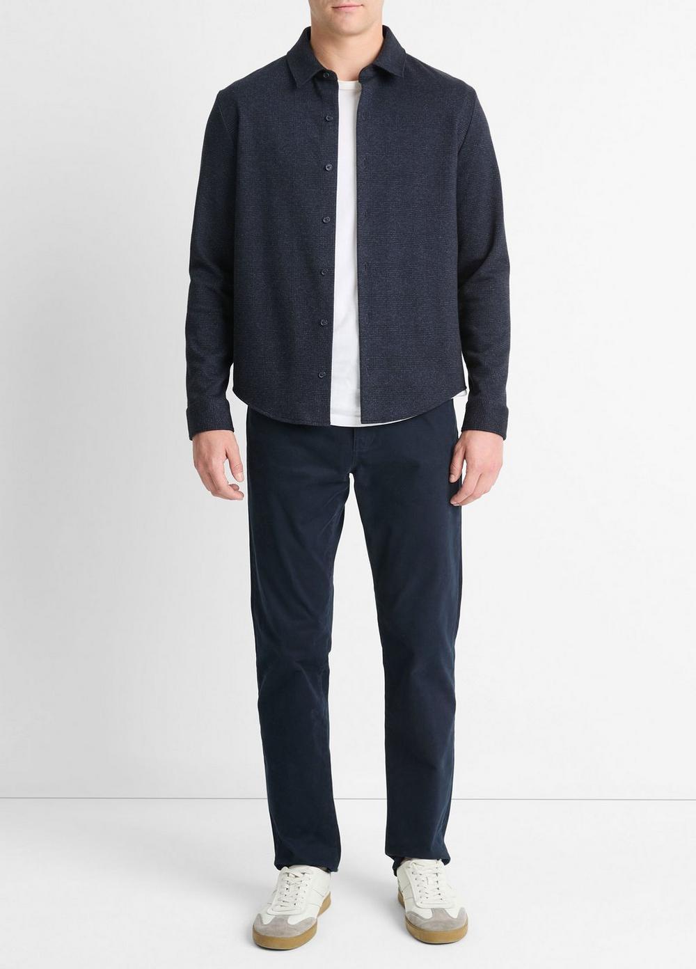 Glen Plaid Cotton-Blend Shirt Product Image