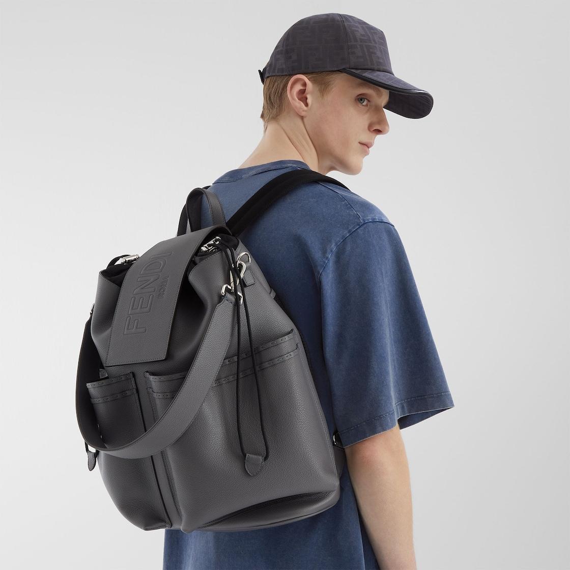 HatGray FF jacquard baseball cap Product Image