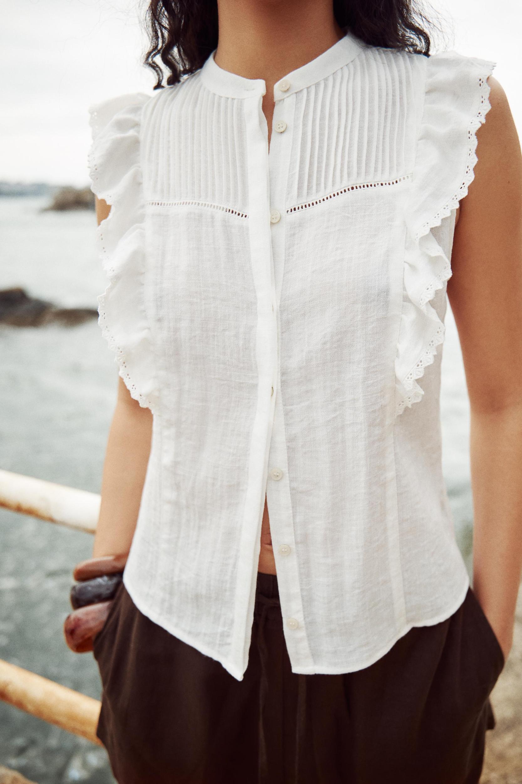 RUFFLED ROMANTIC BLOUSE Product Image