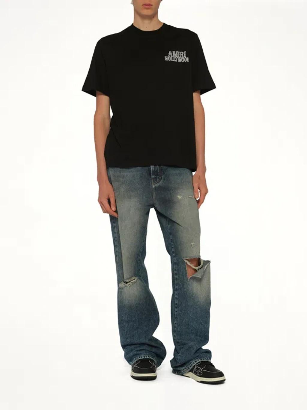 AMIRI Mens Black Hollywood City Relaxed-fit Cotton-jersey T-shirt Xl Product Image