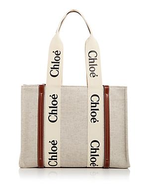 Woody Medium Tote Bag in Linen Product Image