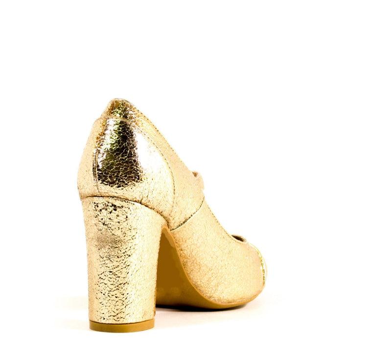 Orlando Gold Mary Jane Heels Product Image