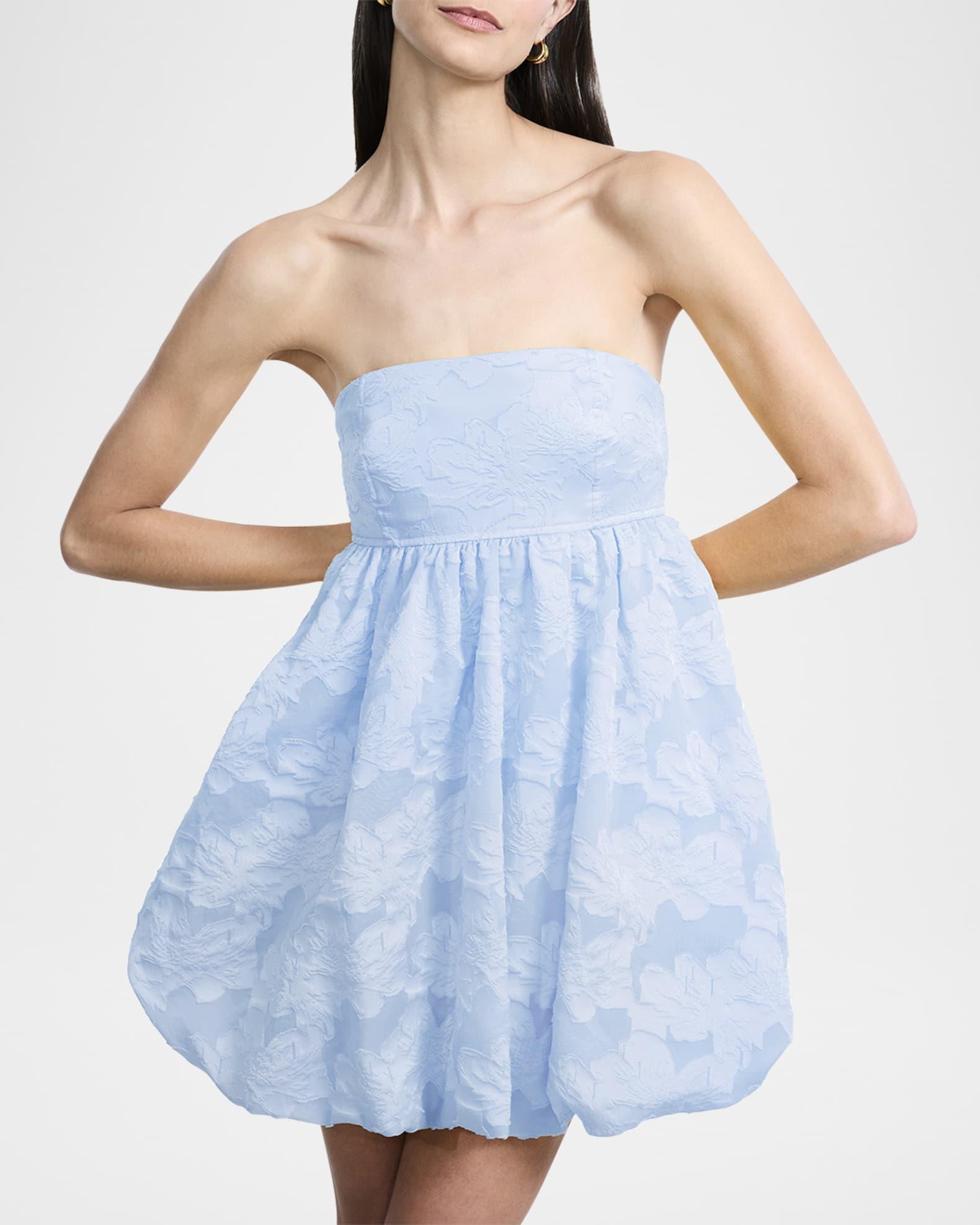 Strapless Fil Coupe Bubble Mini Dress Product Image