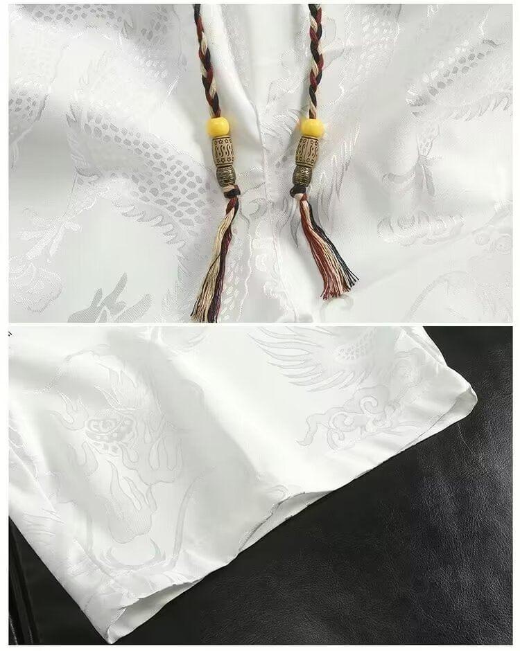 High Waist Print Wide Leg Shorts Product Image