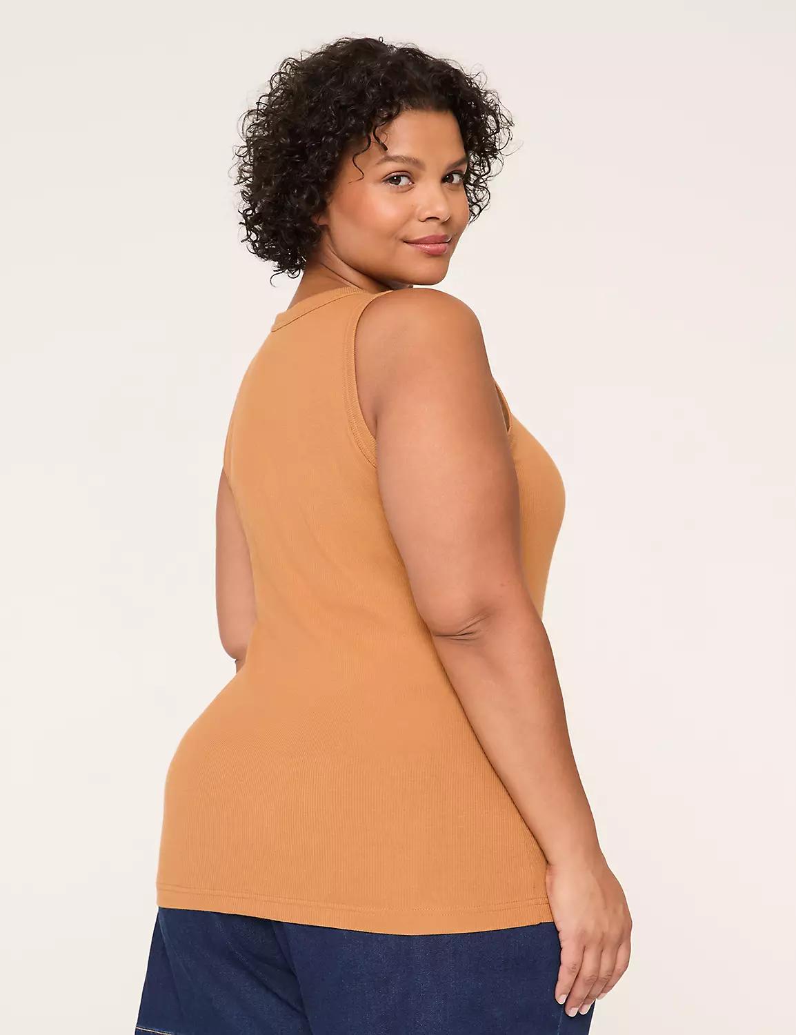 Rib V-Neck Tank Product Image