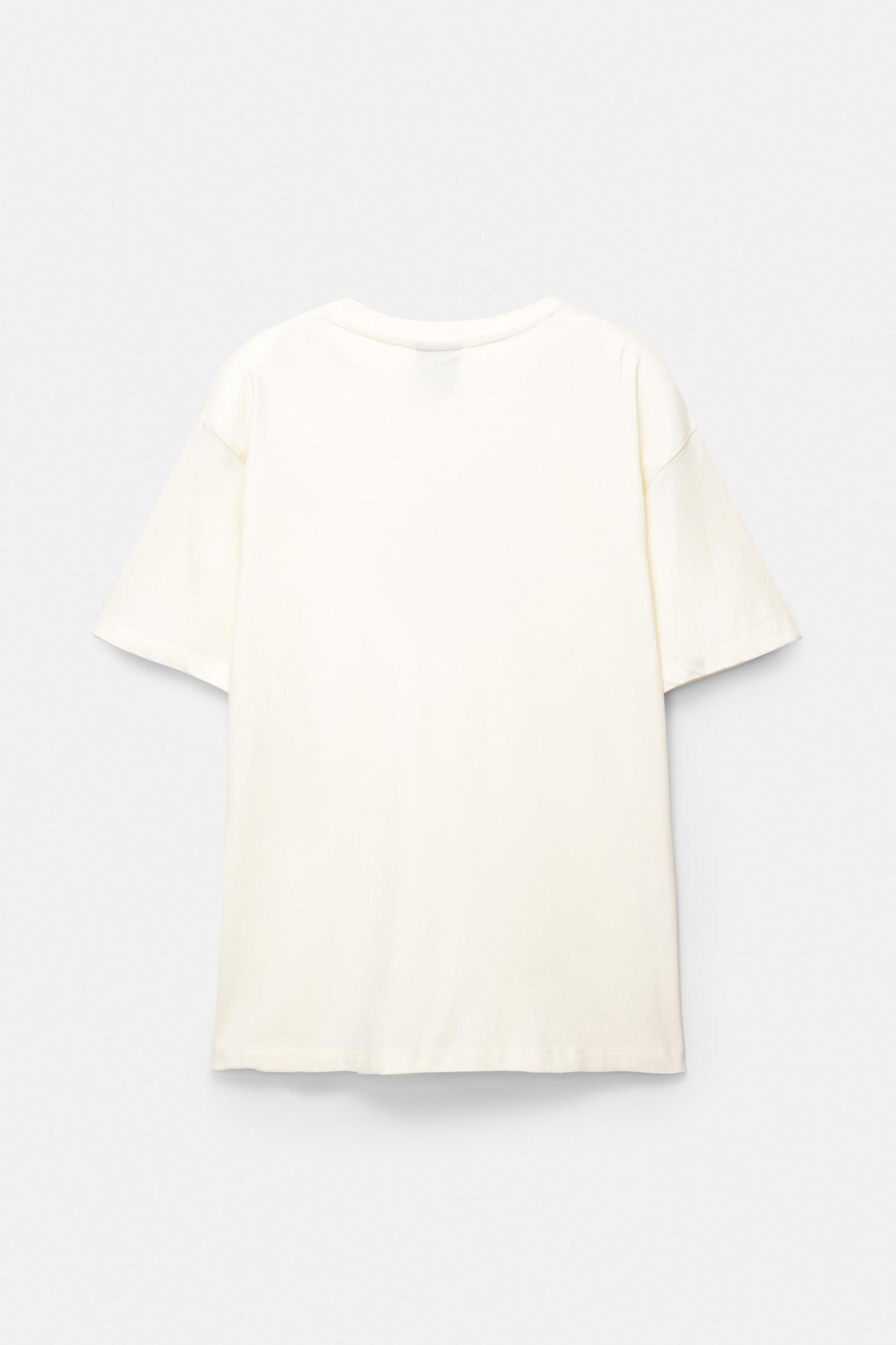 T-shirt with floral embroidery Product Image