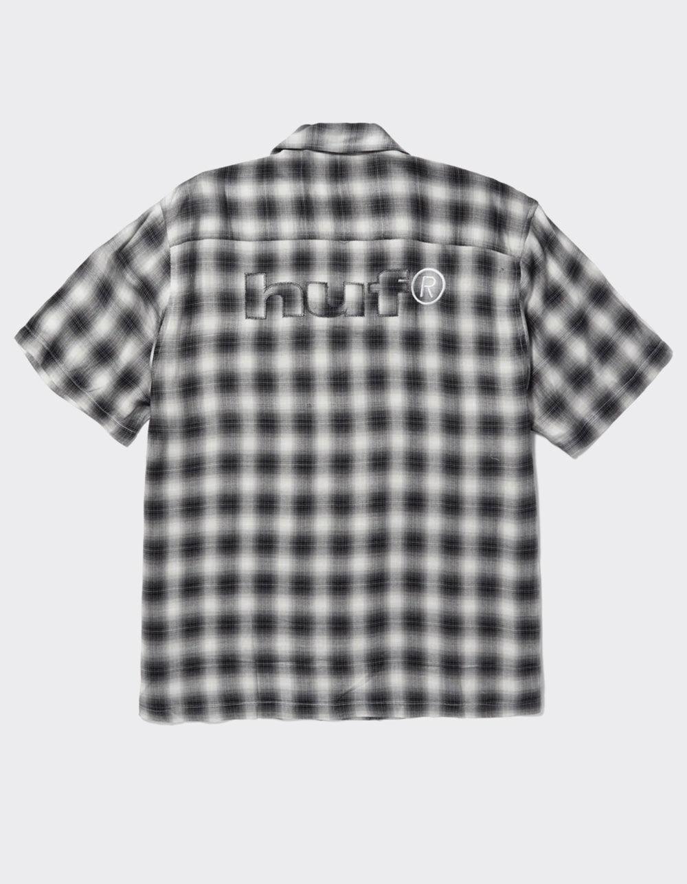HUF Ombre Mens Button Up Shirt - BLACK Product Image