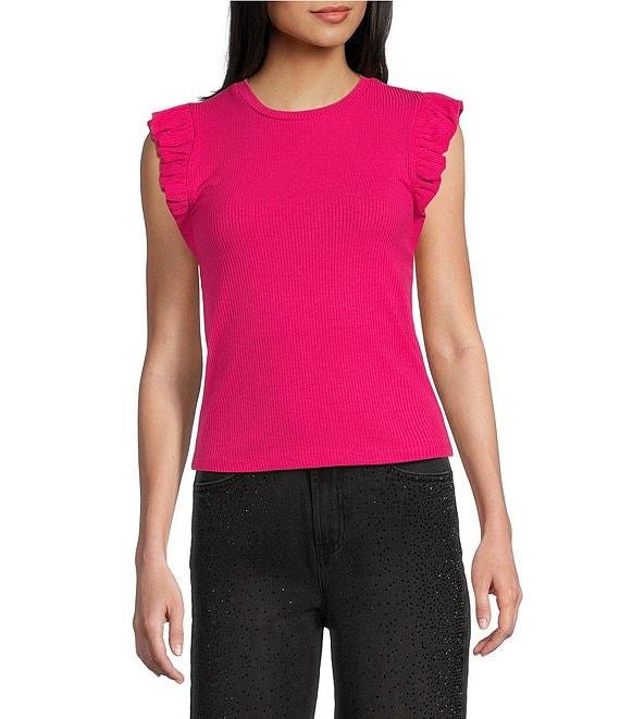 Evolutionary Knit Flutter Sleeve Top Product Image