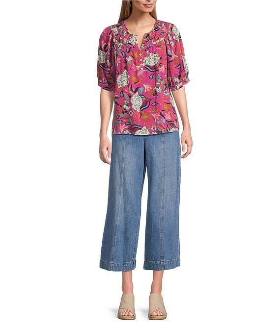 Nurture Wide Leg Crop Jeans Product Image