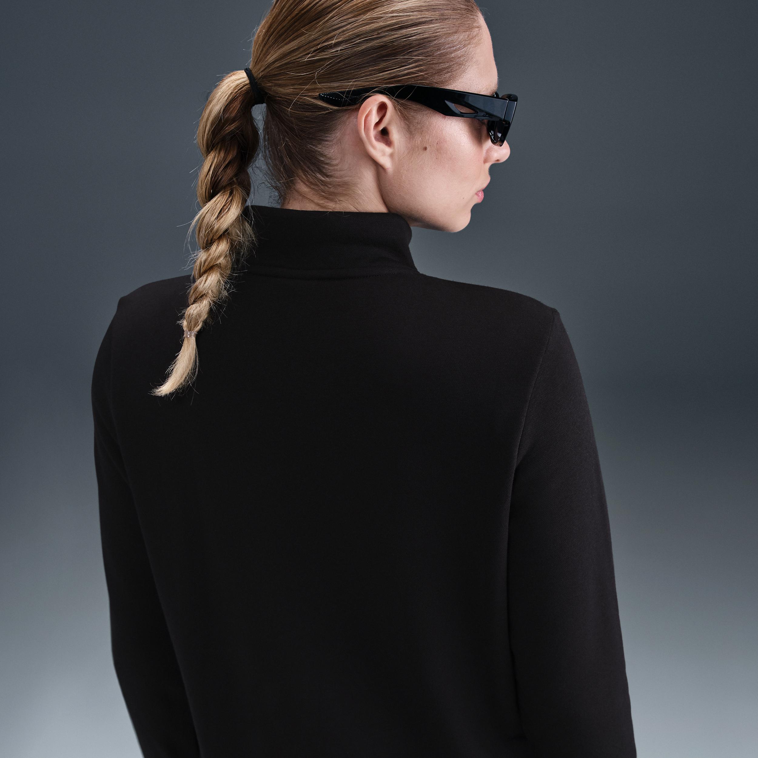 Womens Nike Sportswear Club Fleece 1/2-Zip Sweatshirt | DQ5838-010 Product Image