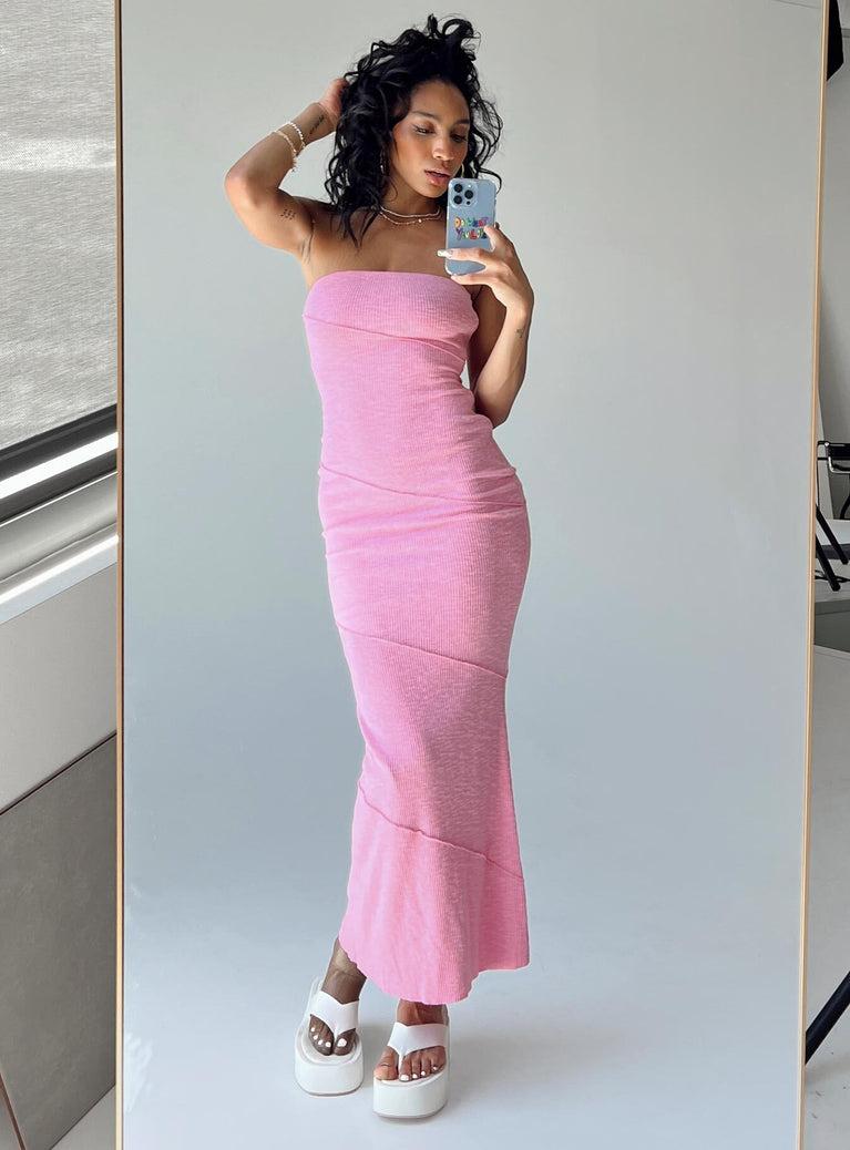Oscar Midi Dress Pink Product Image