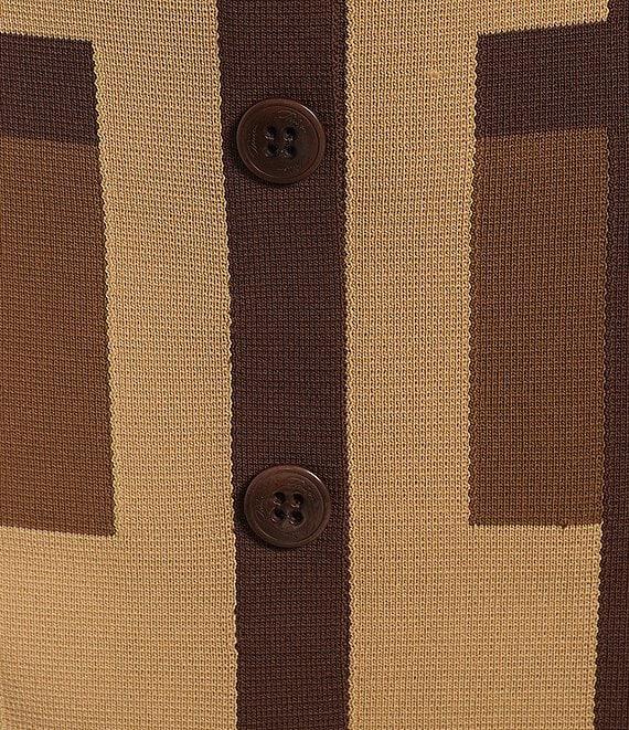 Trina Turk Coordinating Artemis Knit Block Pattern Patch Pocket Mini Skirt Product Image