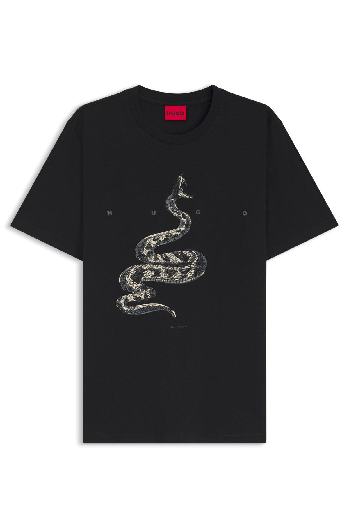 Cotton-jersey T-shirt with spaced-out logo Product Image