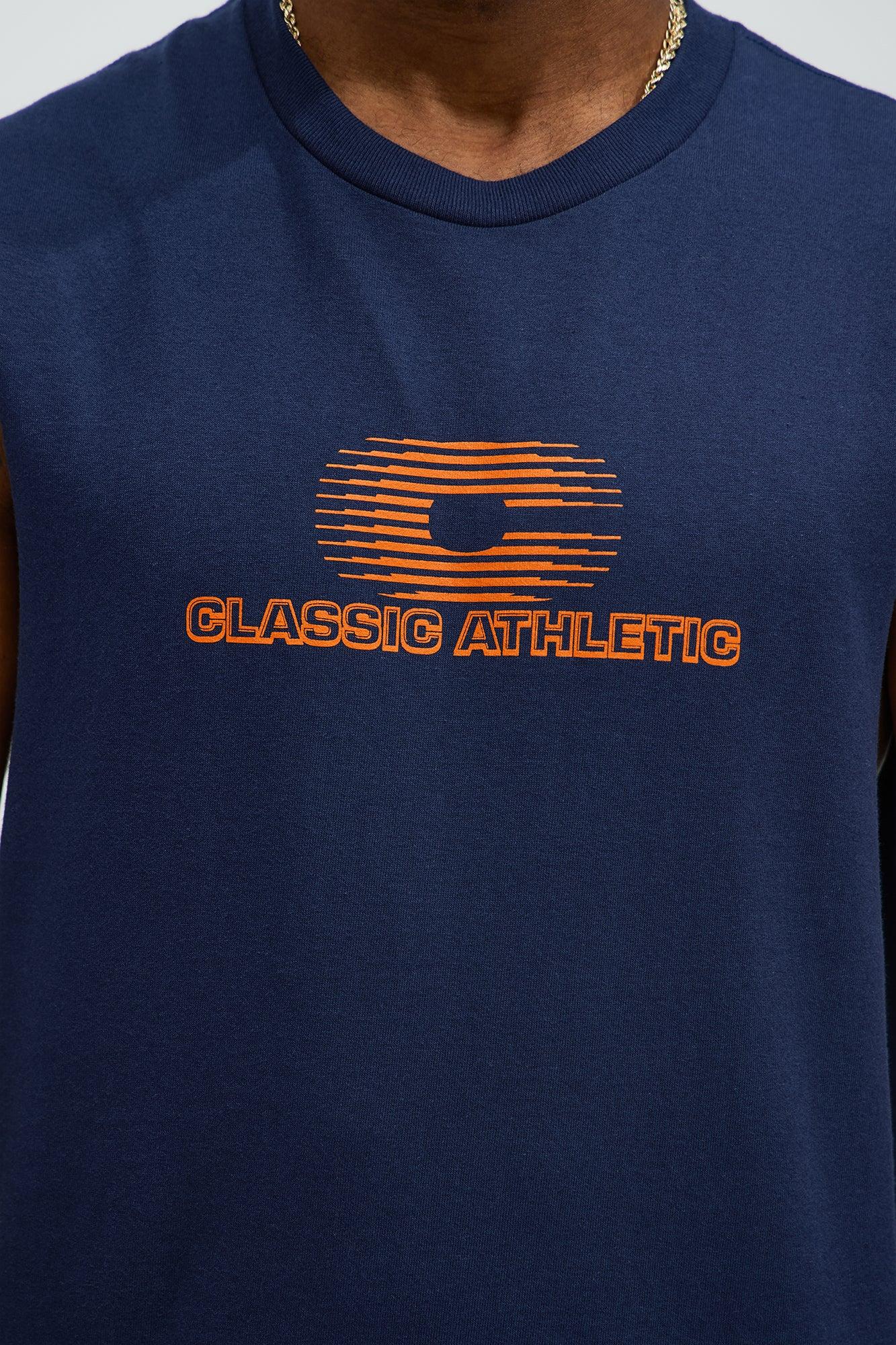 Classic Athletic Muscle Tee - Navy Product Image
