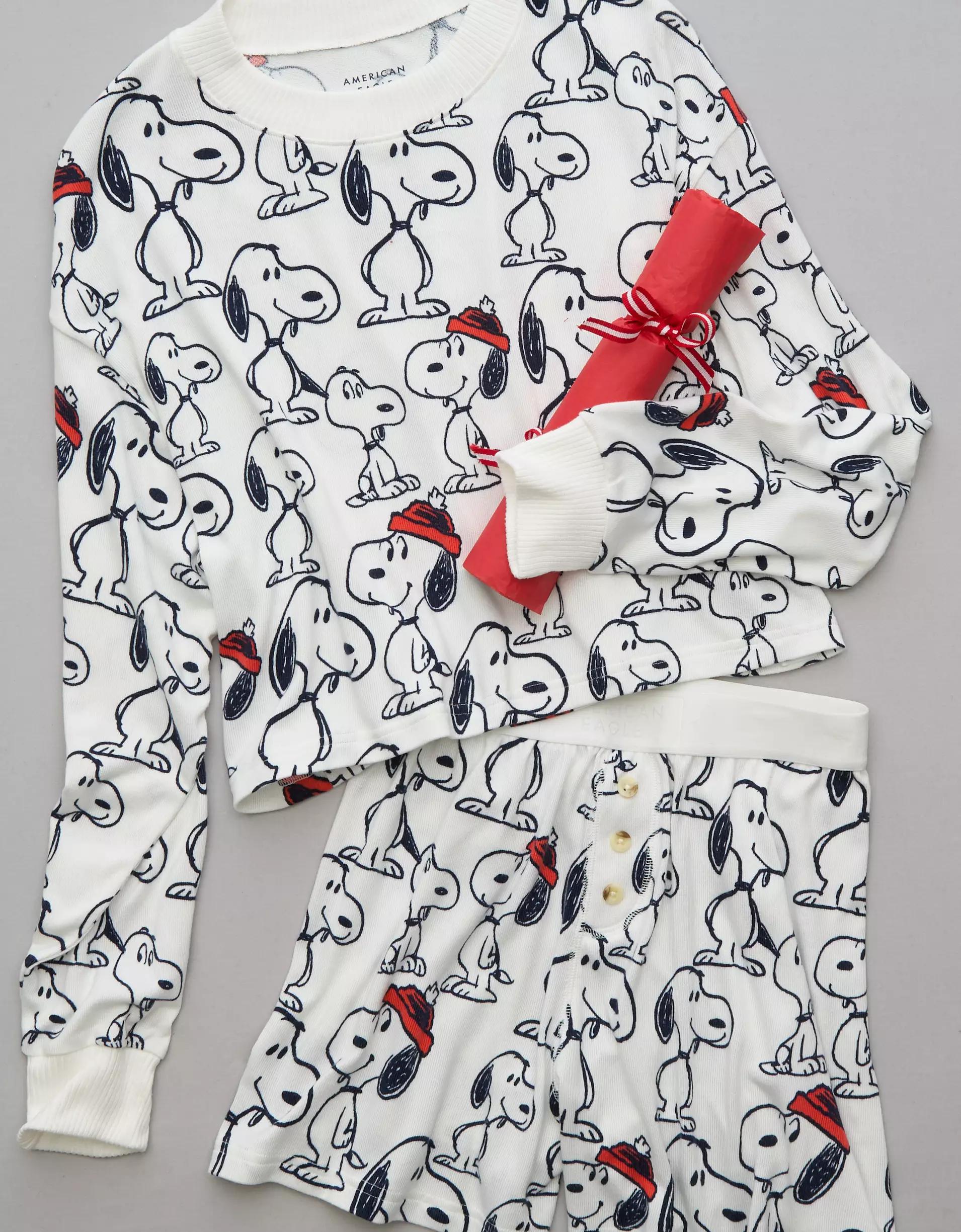 AE Snoopy Plush PJ Set Product Image