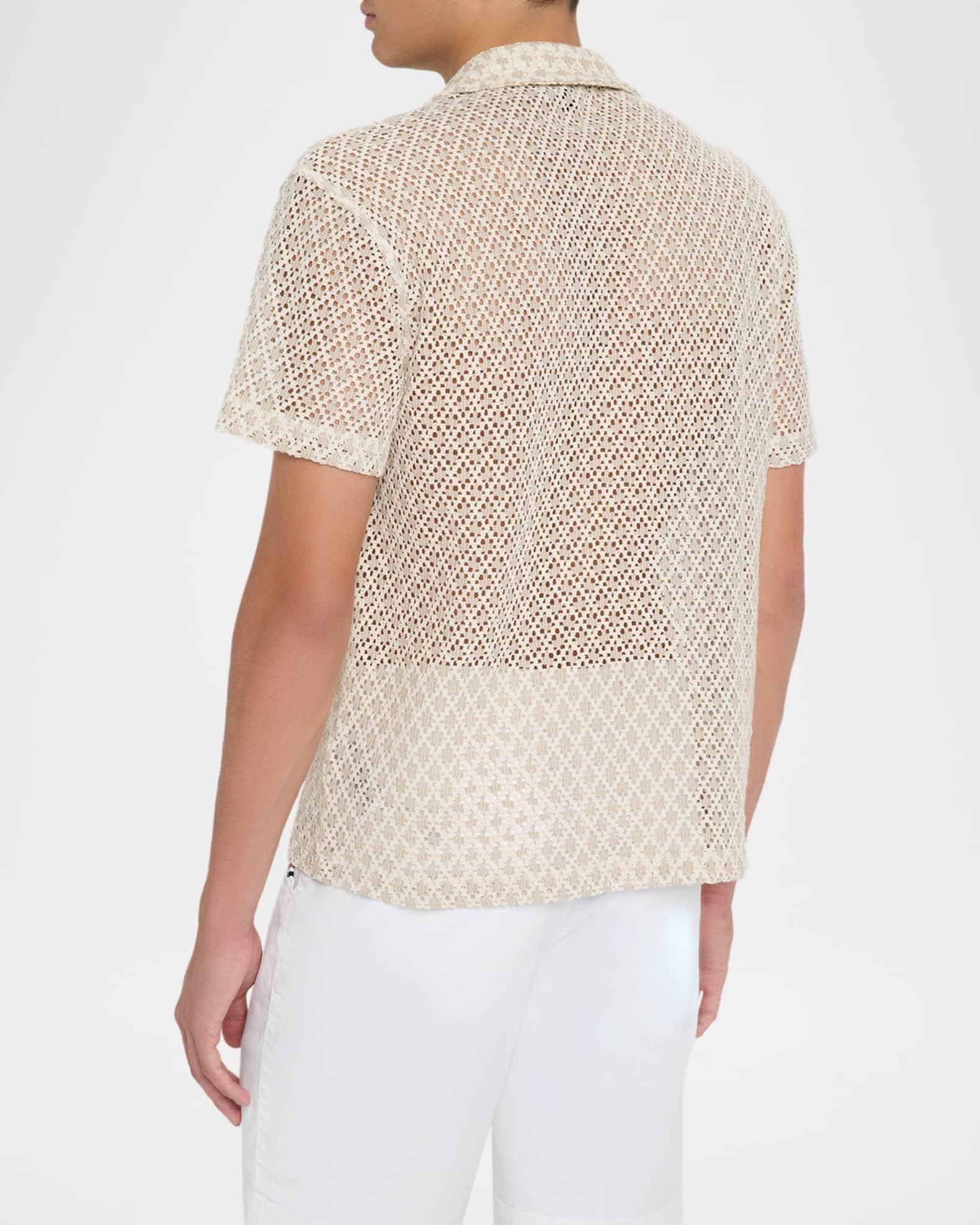 Men's Sterling Crochet Camp Shirt Product Image
