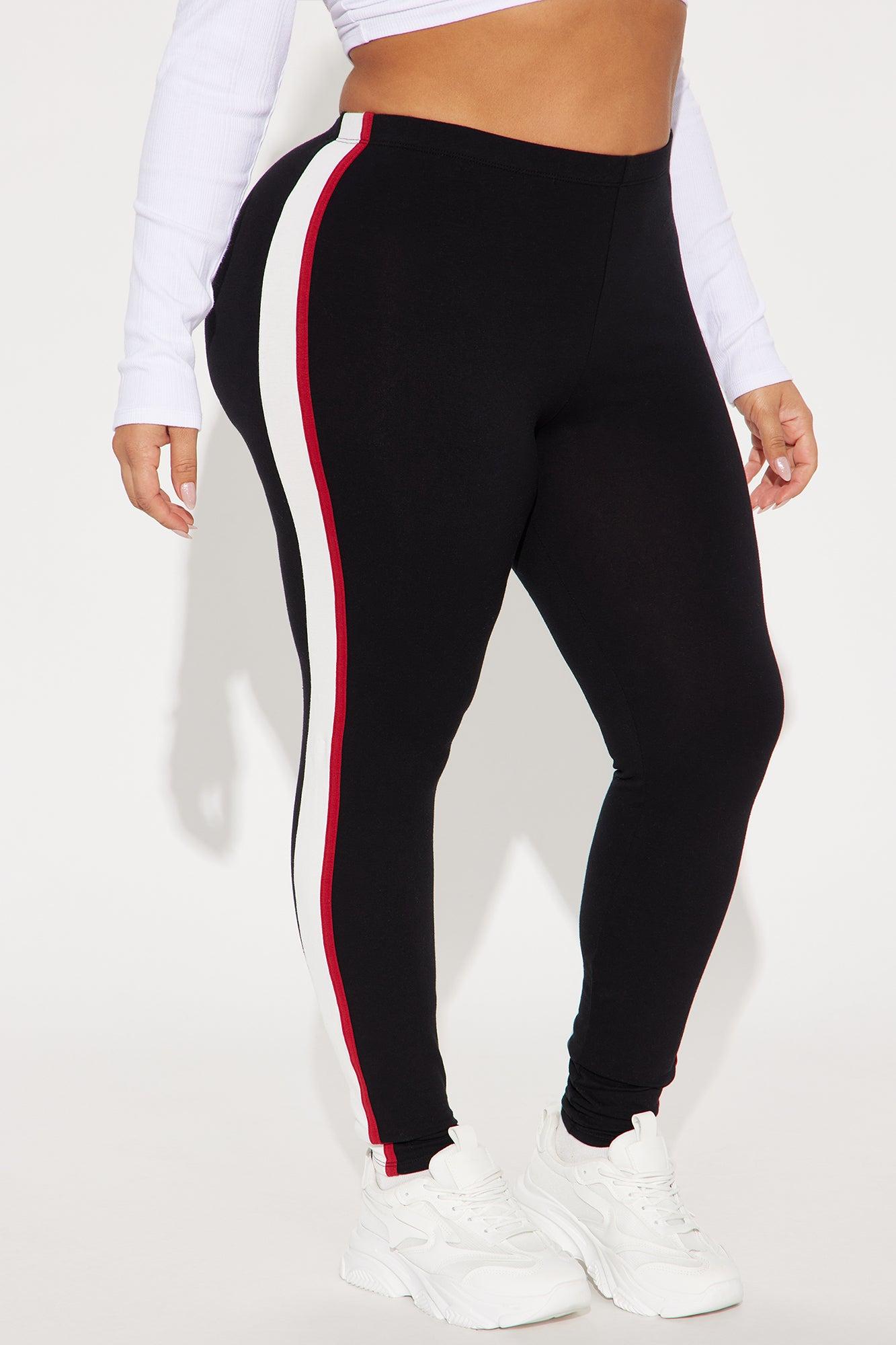 Sports Club Striped Legging - Black/combo Product Image