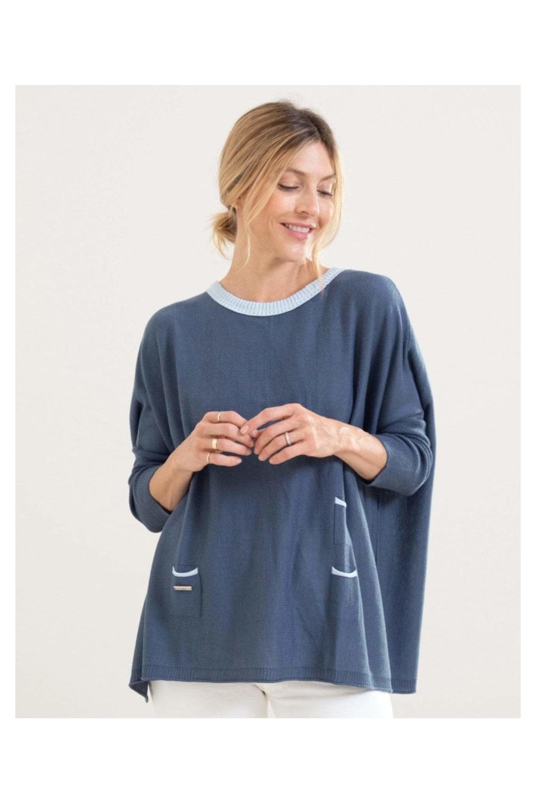 CATALINA CREWNECK MINI POCKET TRAVEL SWEATER Product Image