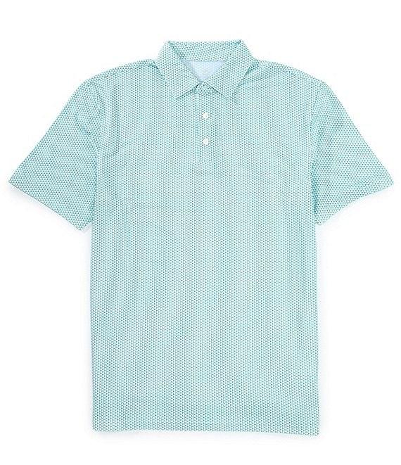 Southern Tide Performance Stretch Driver On The Ball Printed Short Sleeve Polo Shirt Product Image