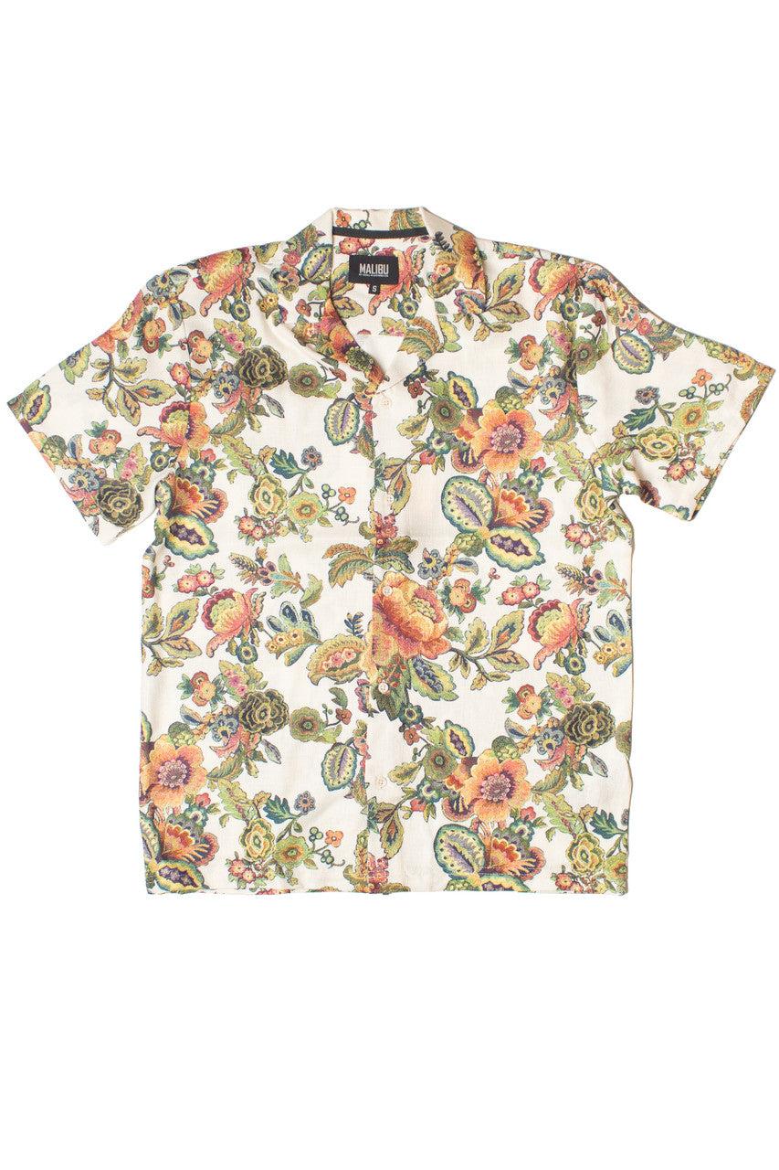 Tapestry Style Floral Button Up Shirt Product Image