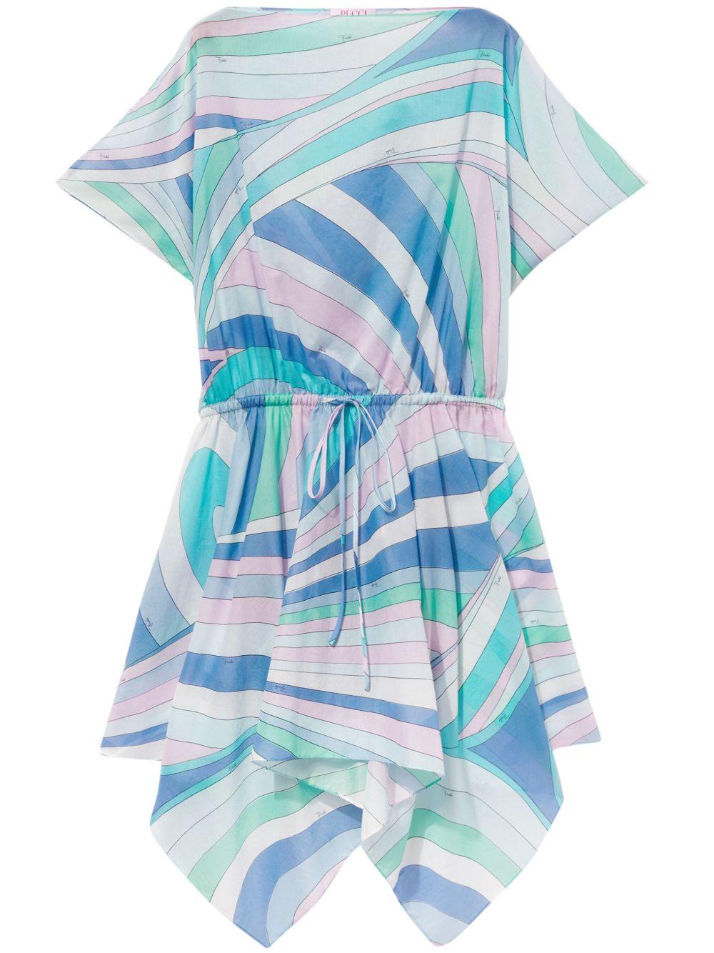 Iride-print cotton minidress Product Image