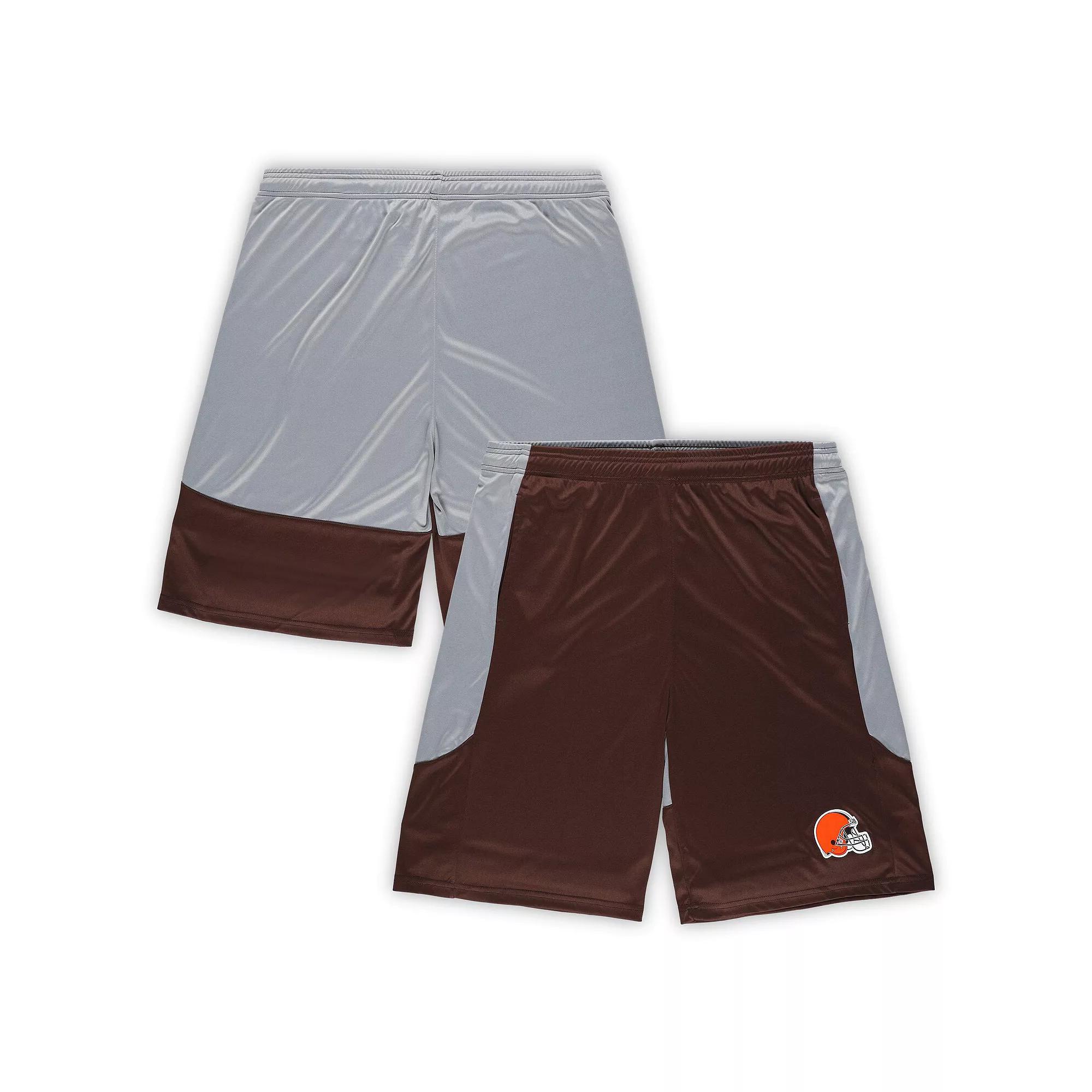Men's Fanatics Brown Cleveland Browns Big & Tall Team Logo Shorts,  Product Image