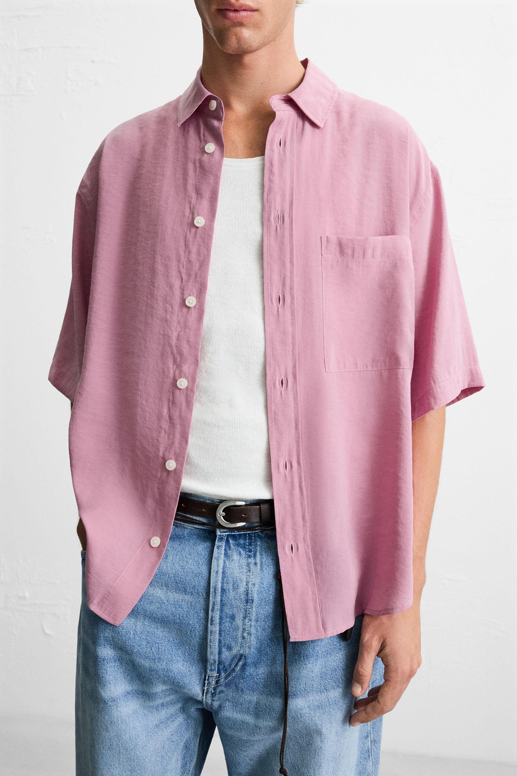 RELAXED FIT FLOWY SHIRT Product Image
