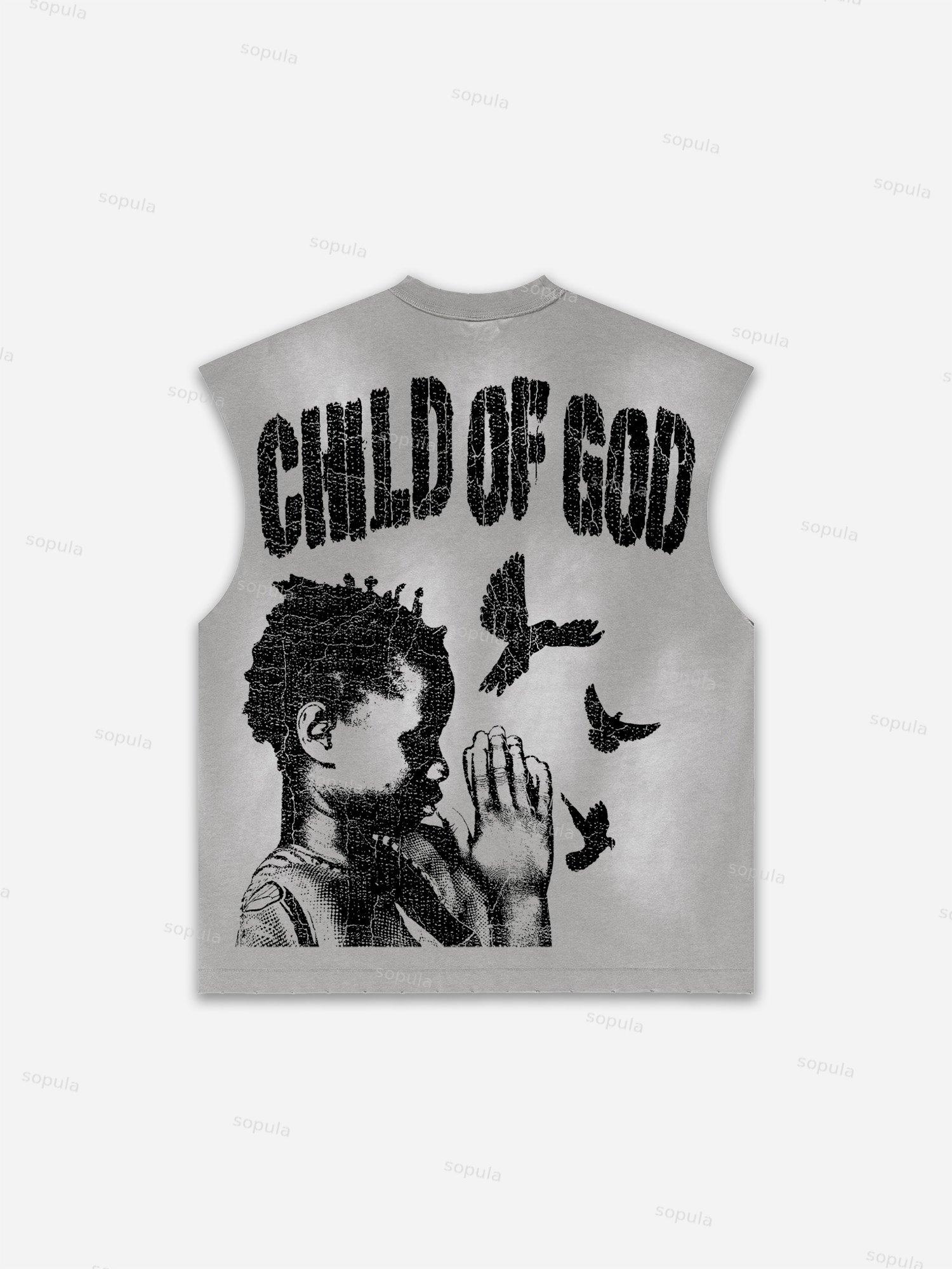 Basketball Dreams Boys Print Distressed Tank Top Product Image