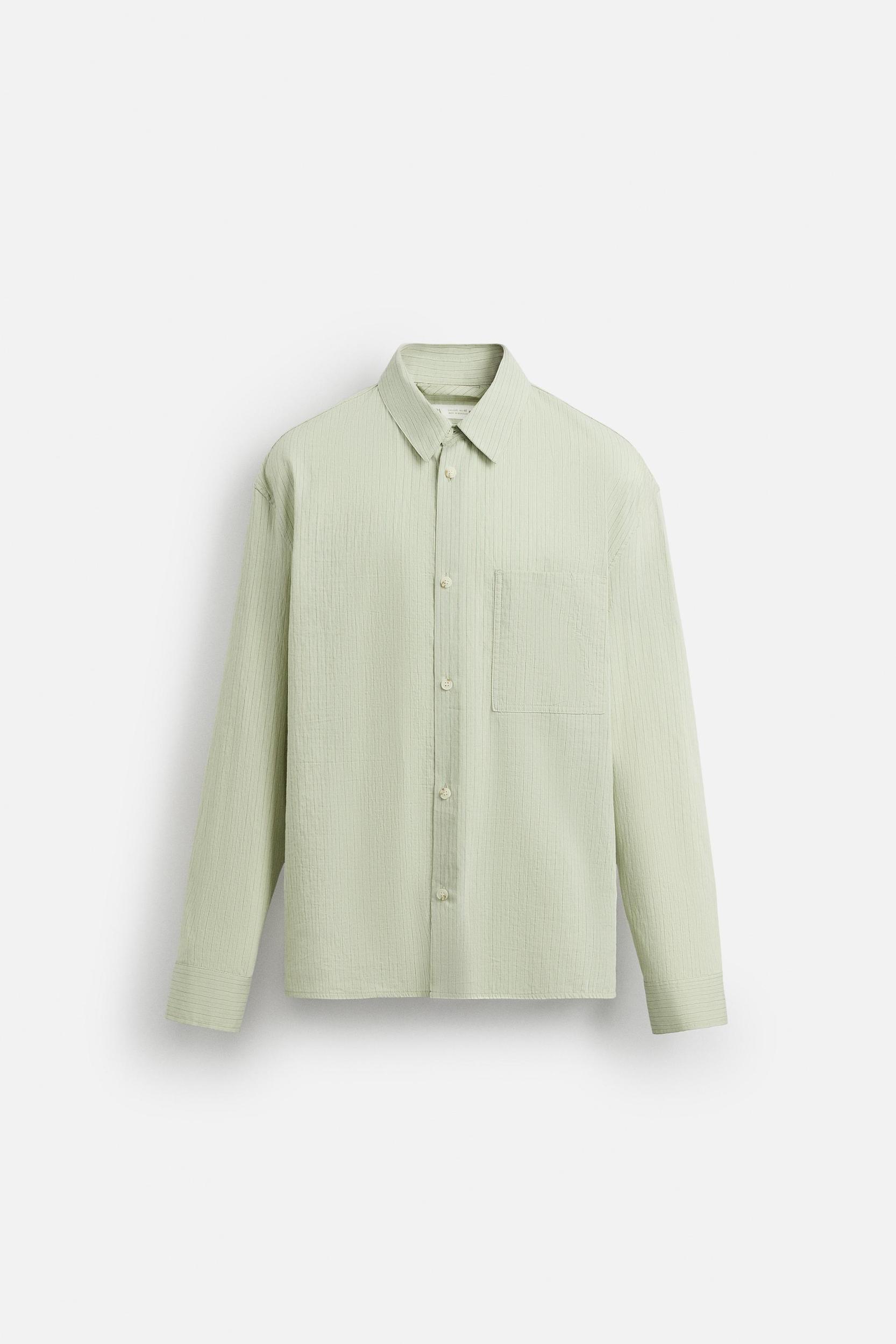 TEXTURED STRIPED SHIRT Product Image