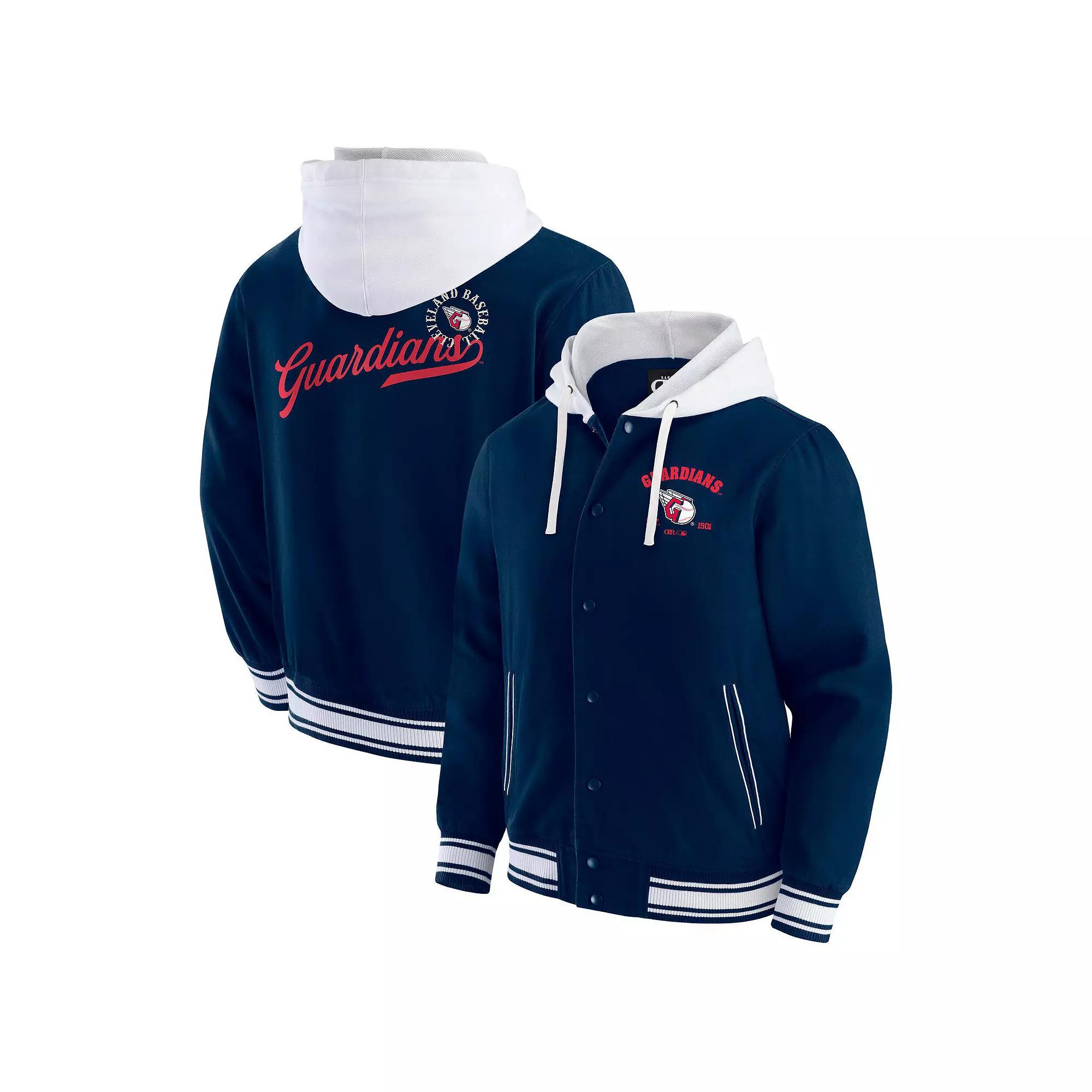 Men's Darius Rucker Collection by Fanatics Navy Cleveland Guardians Full-Snap Hooded Jacket,  Product Image