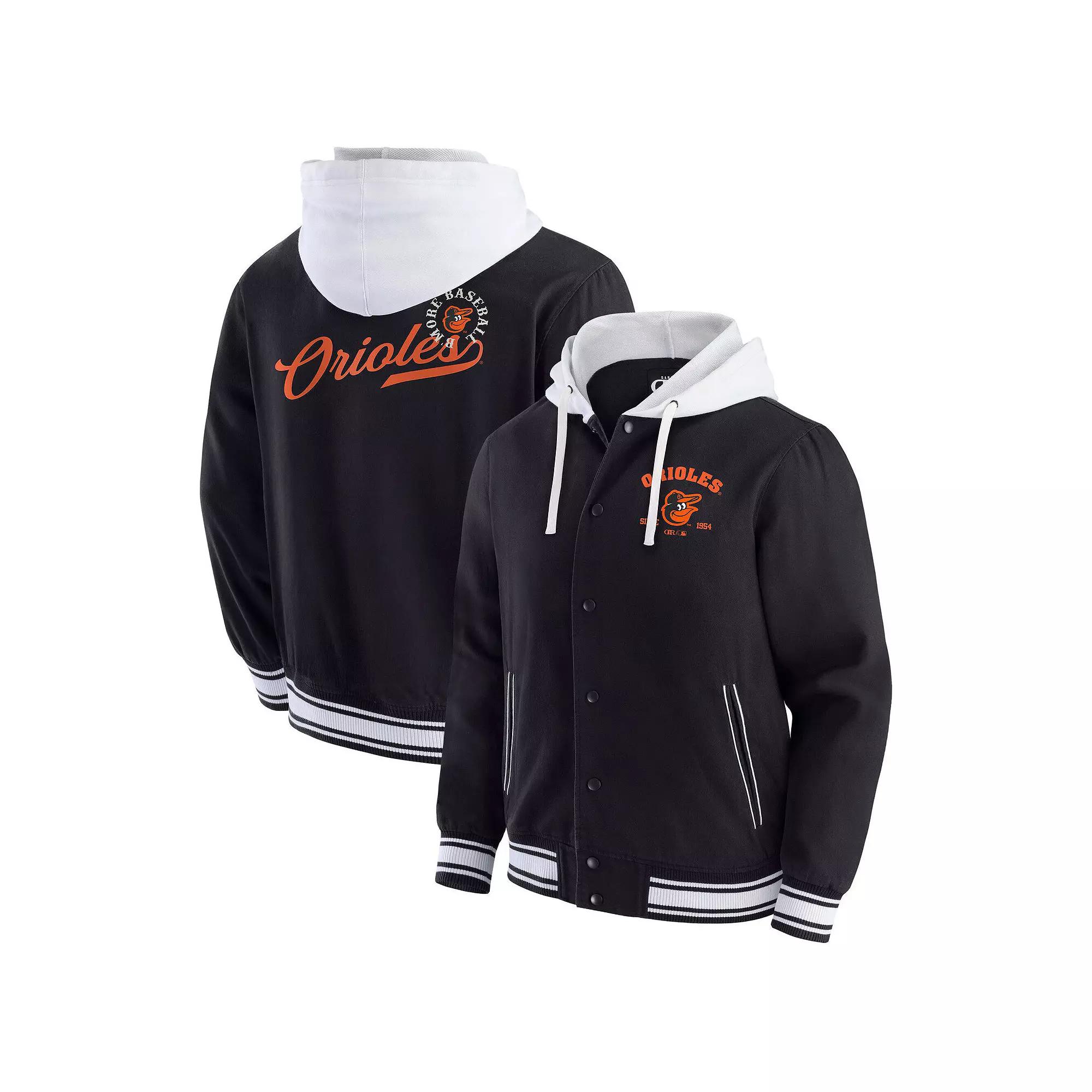 Men's Darius Rucker Collection by Fanatics Black Baltimore Orioles Full-Snap Hooded Jacket,  Product Image