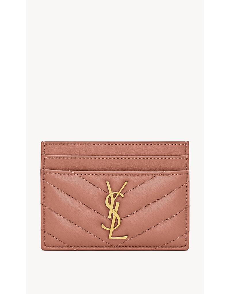 Womens Cassandre Matelasse Card Case in Grain De Poudre Embossed Leather Product Image