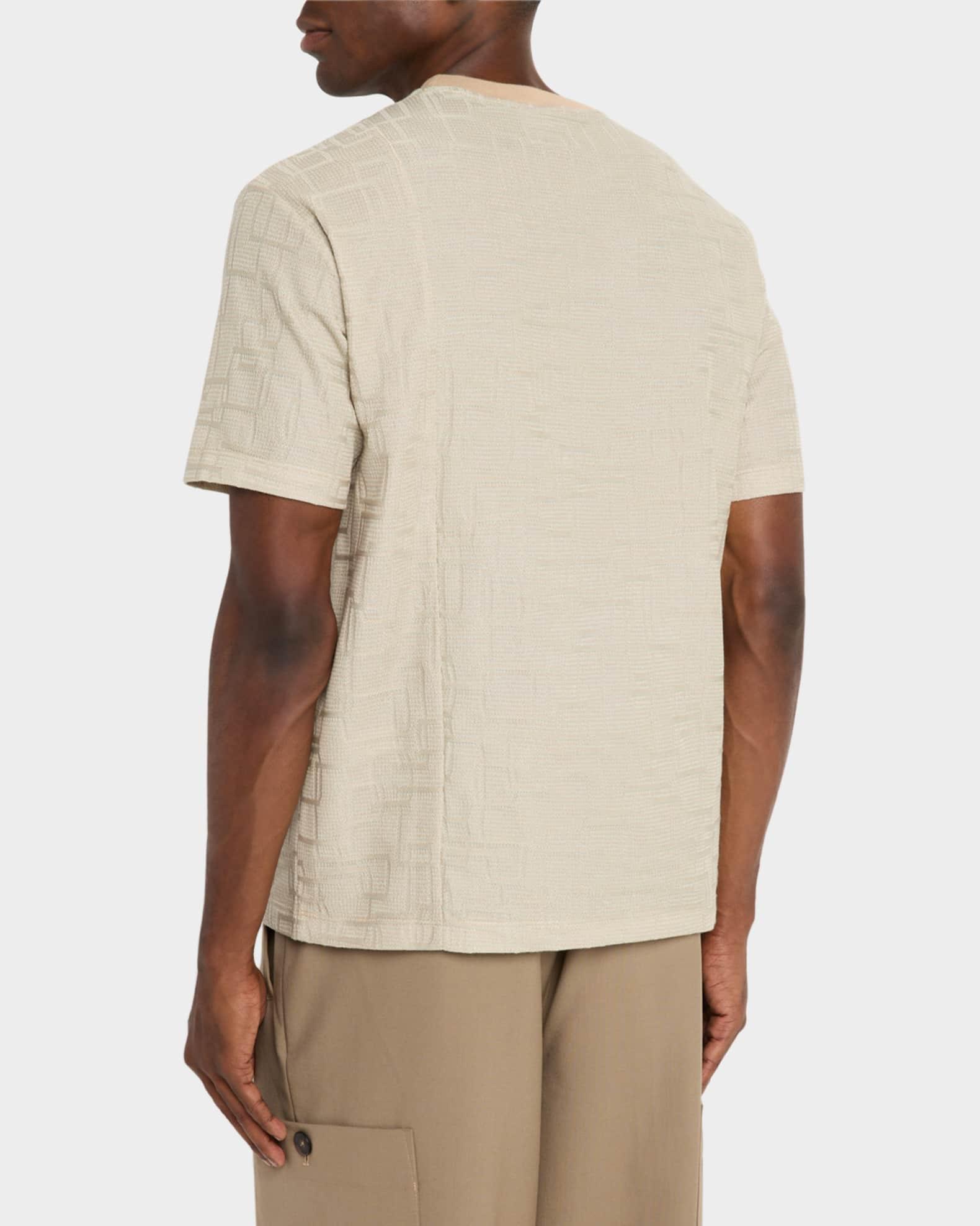 Men's Cotton Stitched Crewneck T-Shirt Product Image