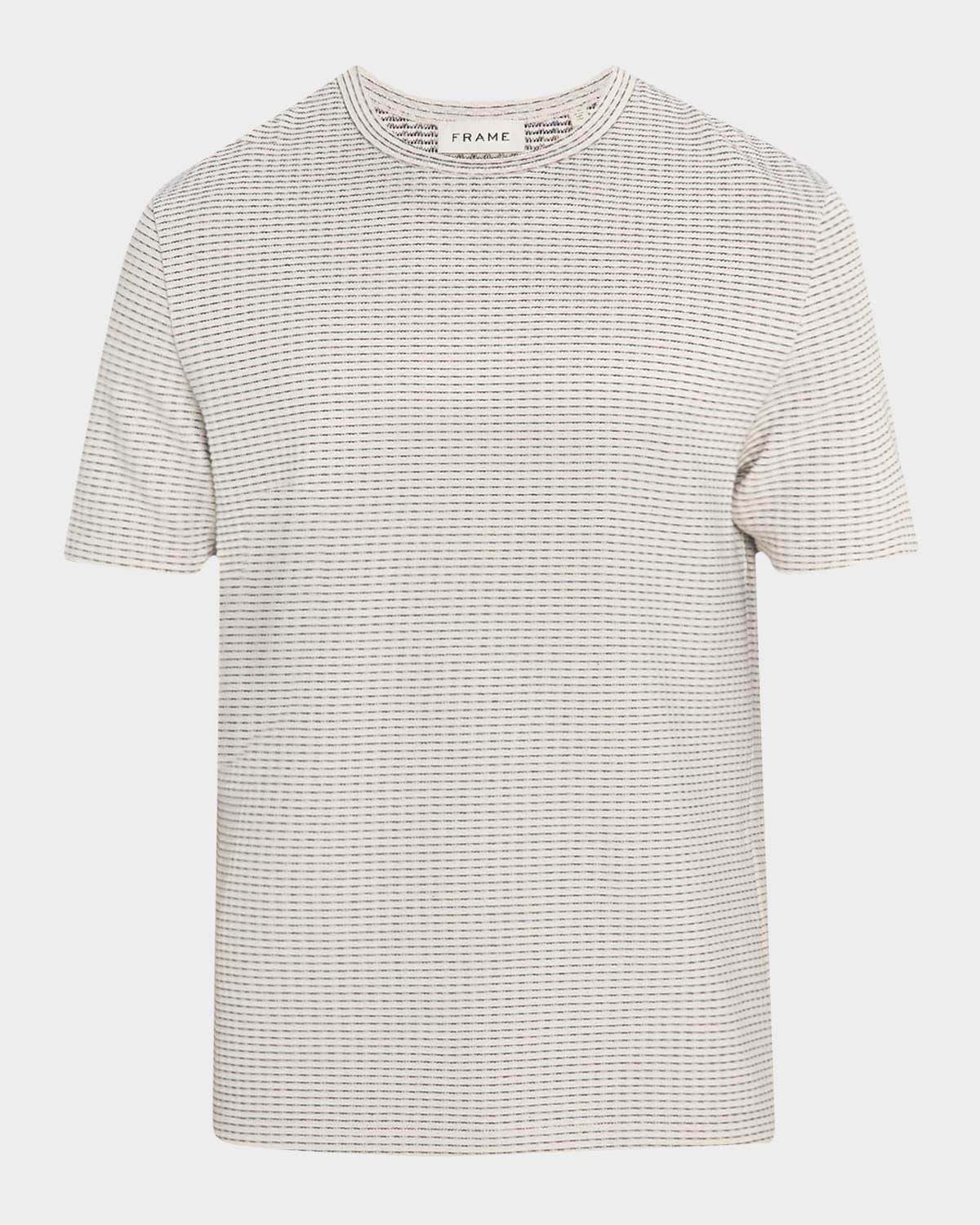 Men's Jacquard Striped T-Shirt Product Image