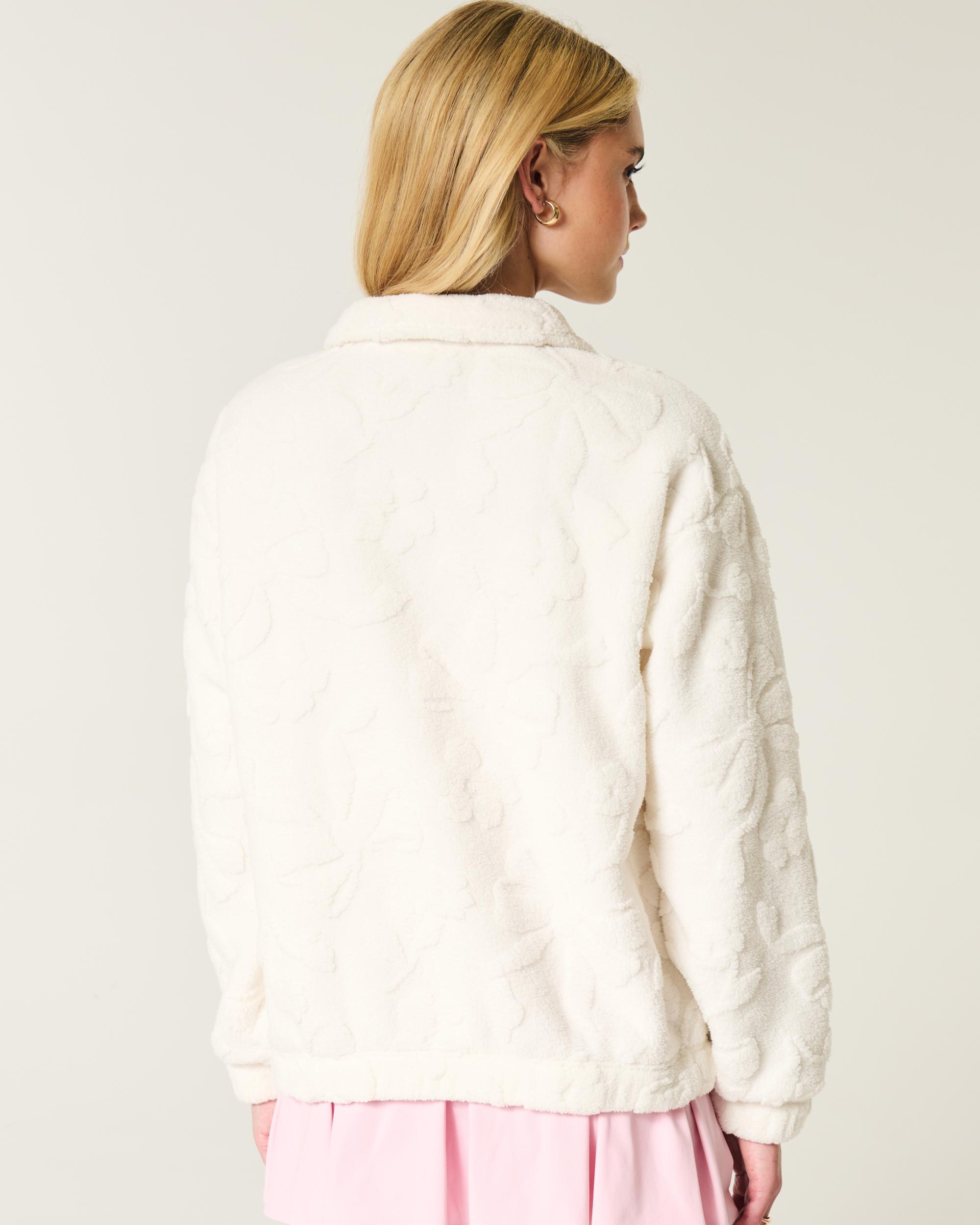 Gilly Hicks Cozy Mock-Neck Quarter-Zip Sweatshirt Product Image